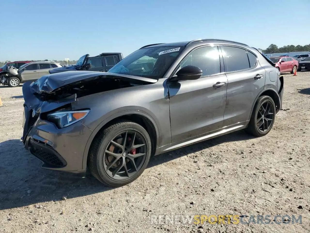 1 Фотография поврежденного автомобиля ZASPAKBN4M7D18255 ALFA ROMEO STELVIO 2021