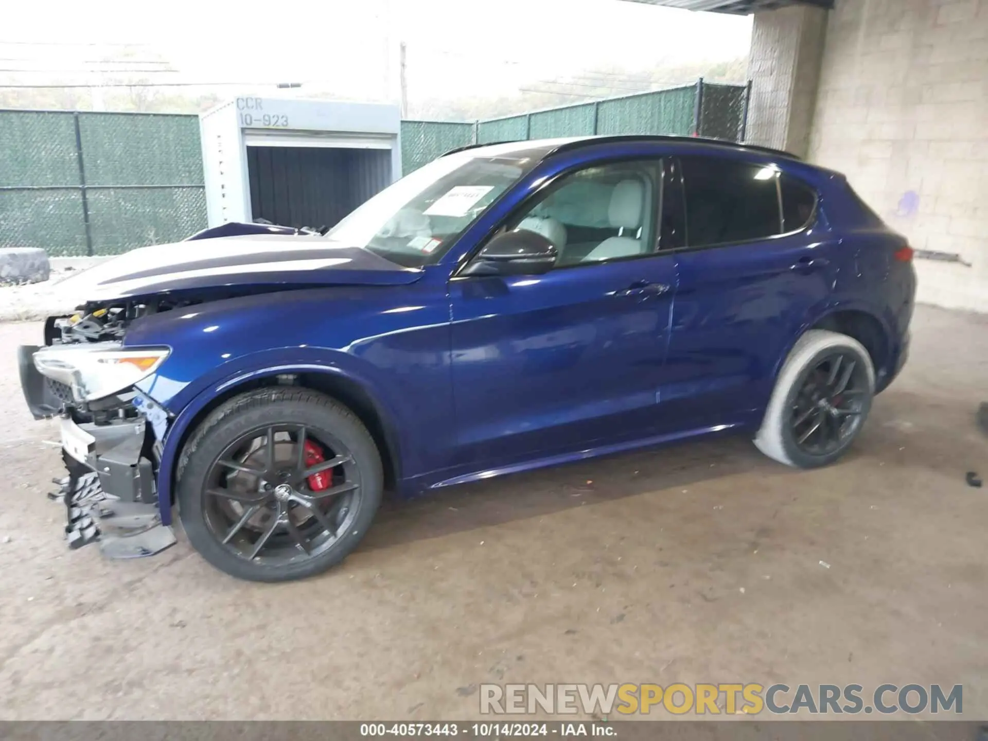 2 Photograph of a damaged car ZASPAKBN4M7D21284 ALFA ROMEO STELVIO 2021