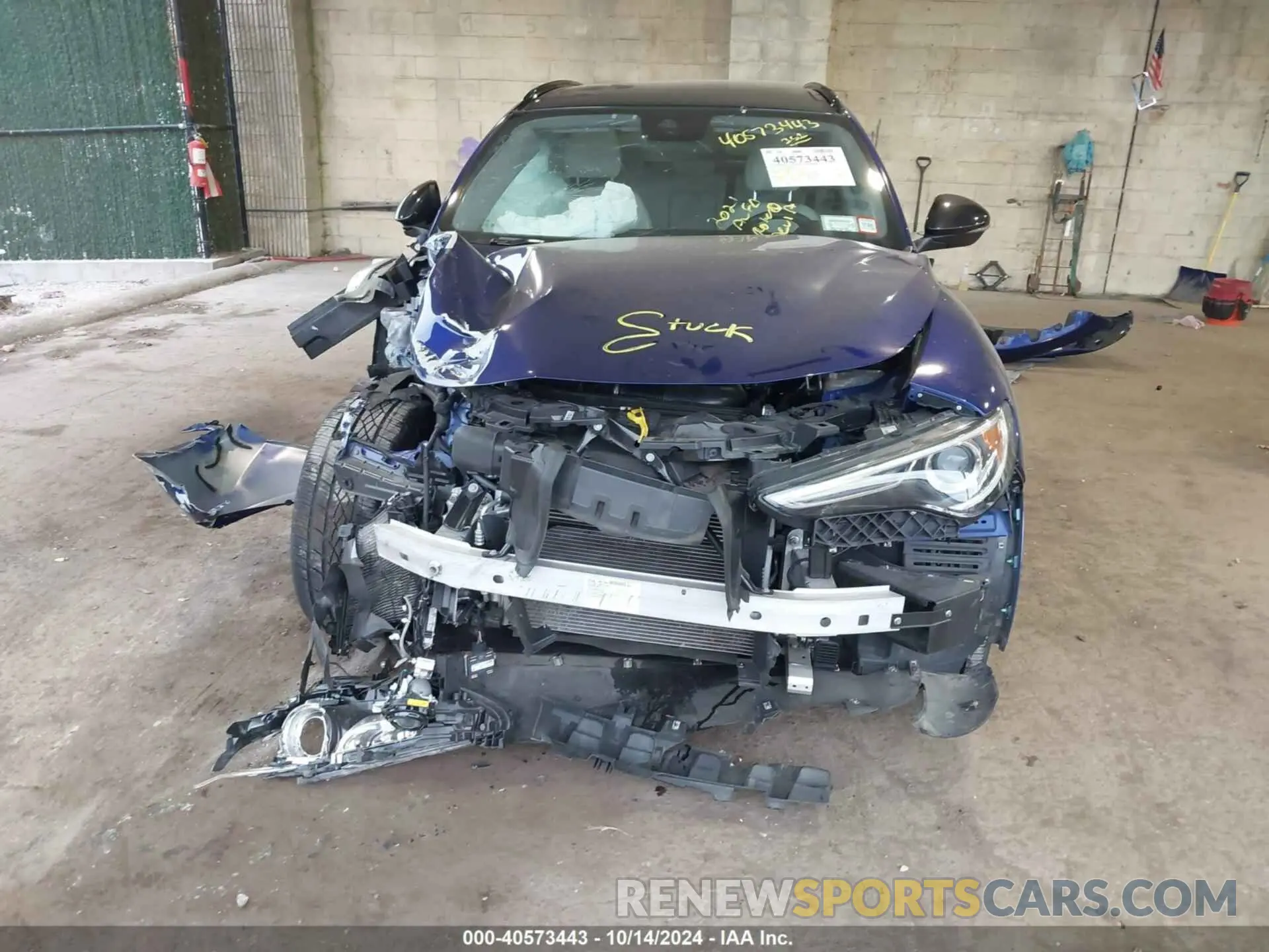 6 Photograph of a damaged car ZASPAKBN4M7D21284 ALFA ROMEO STELVIO 2021