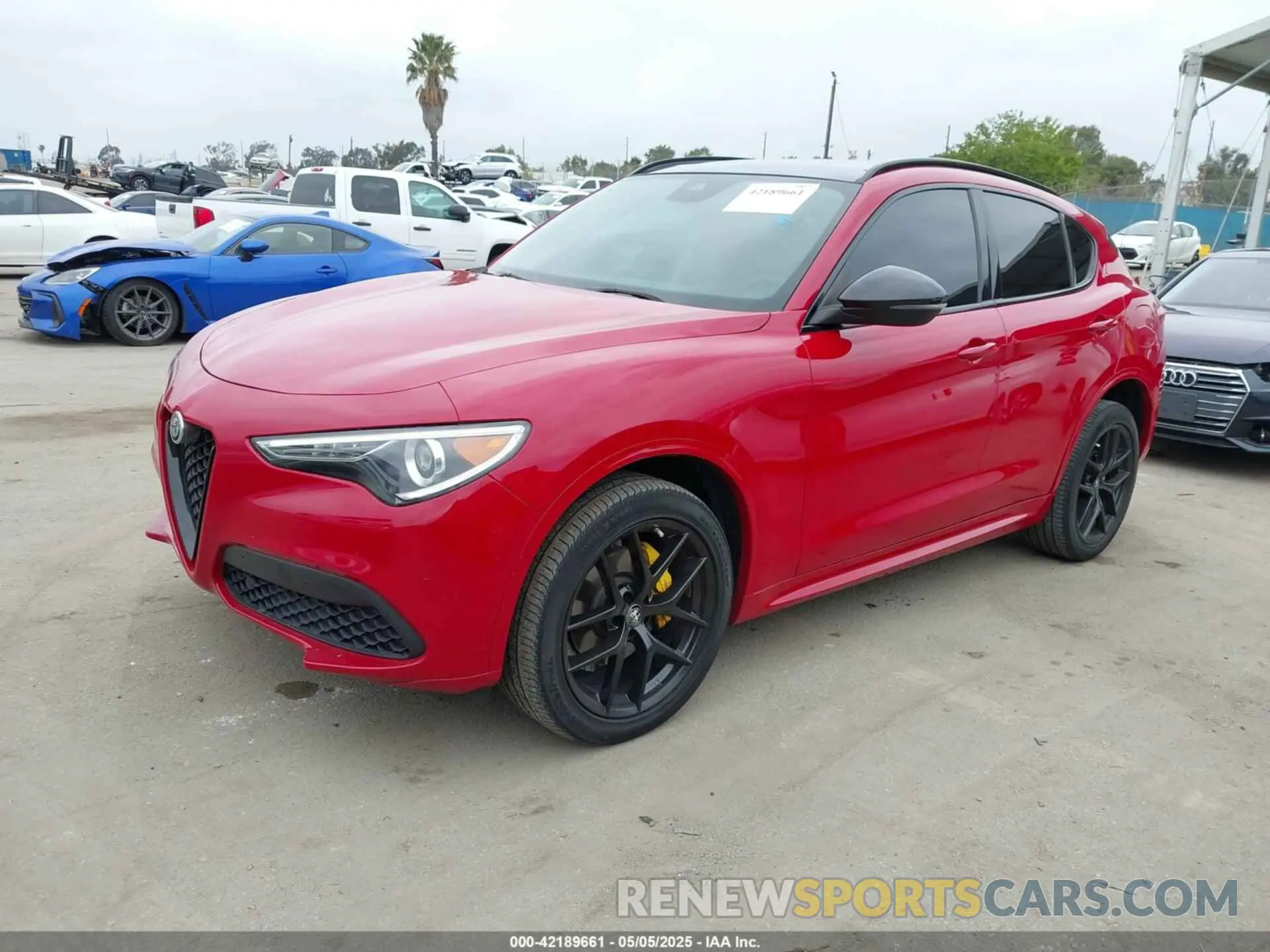2 Photograph of a damaged car ZASPAKBN5M7D09578 ALFA ROMEO STELVIO 2021