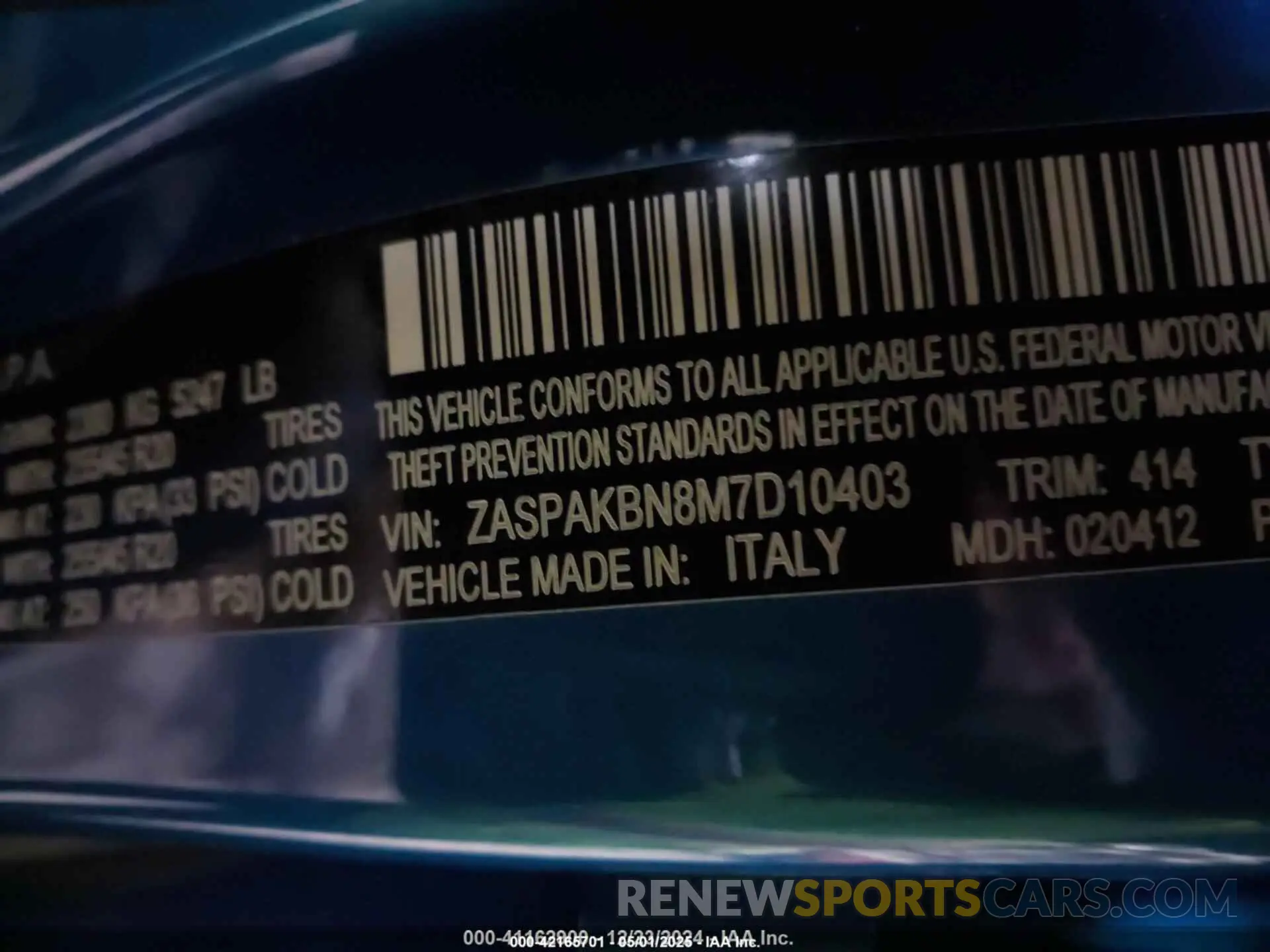 9 Photograph of a damaged car ZASPAKBN8M7D10403 ALFA ROMEO STELVIO 2021