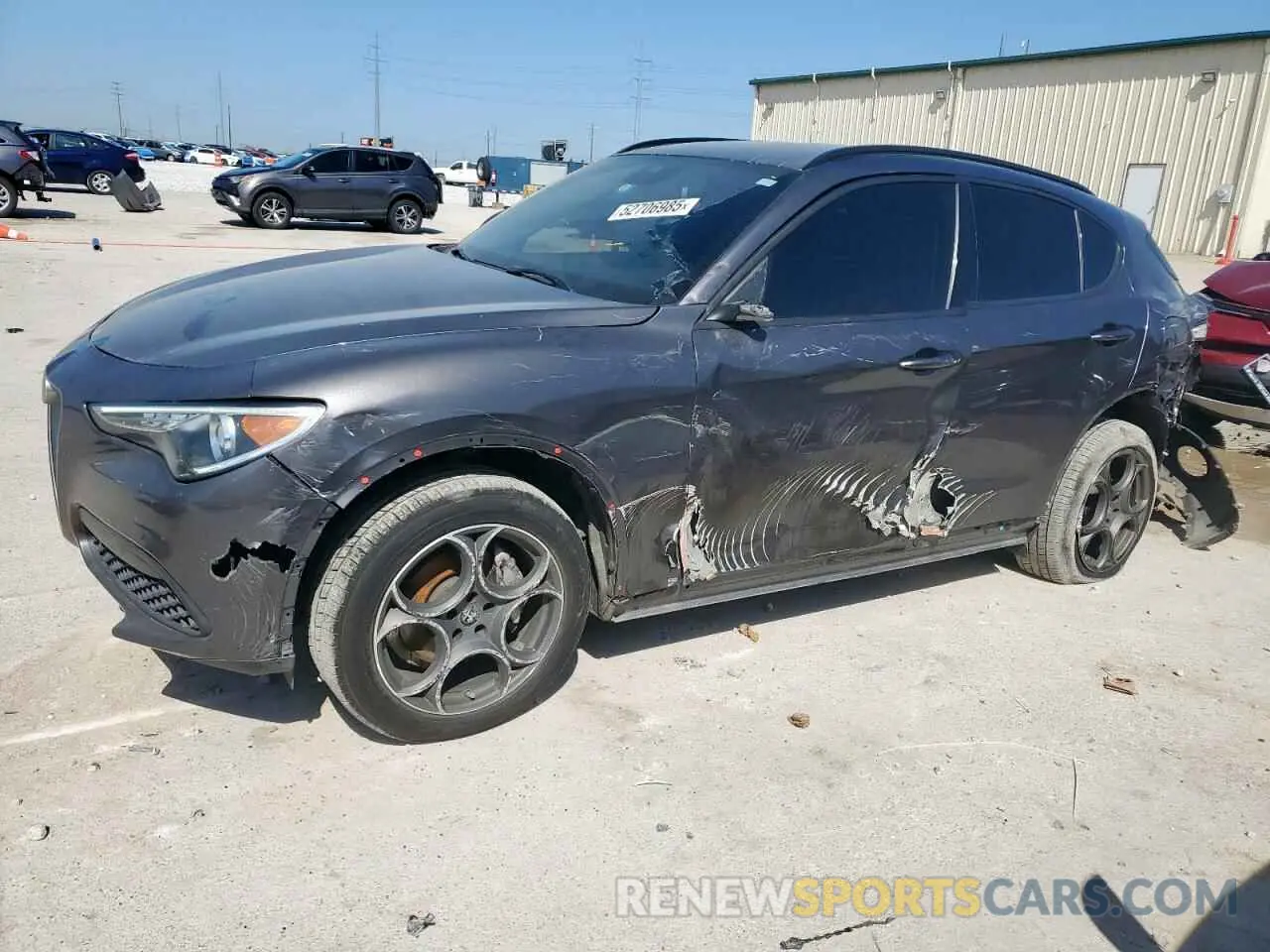 1 Photograph of a damaged car ZASPAJAN3N7D37652 ALFA ROMEO STELVIO 2022