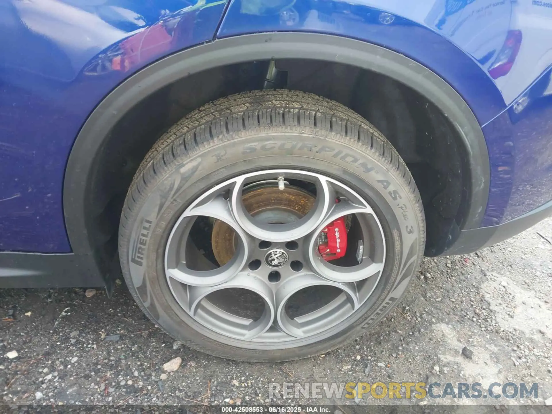 6 Photograph of a damaged car ZASPAJAN9N7D37137 ALFA ROMEO STELVIO 2022