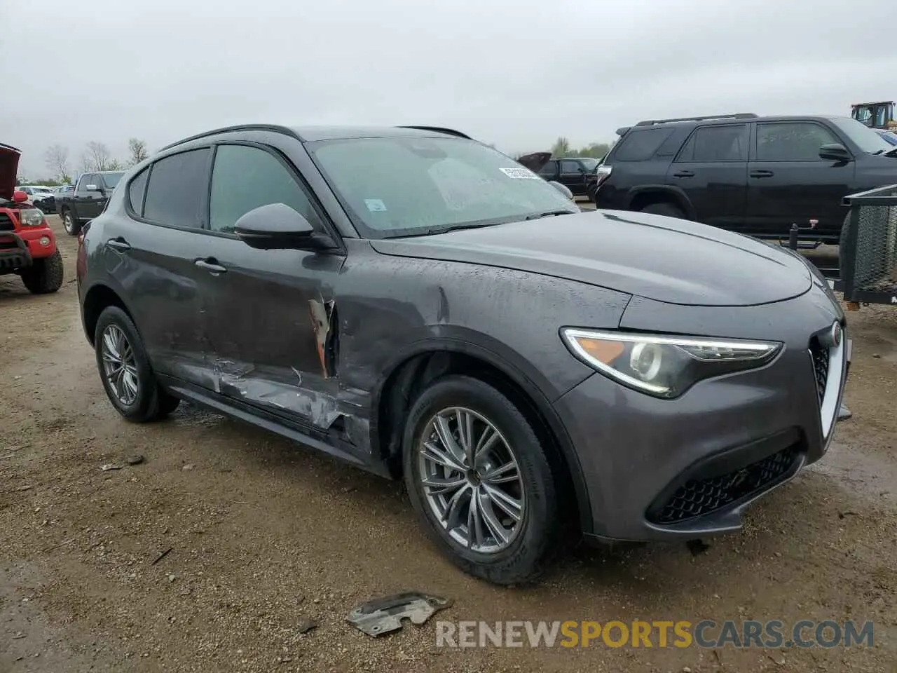 4 Фотография поврежденного автомобиля ZASPAKAN1N7D24887 ALFA ROMEO STELVIO 2022