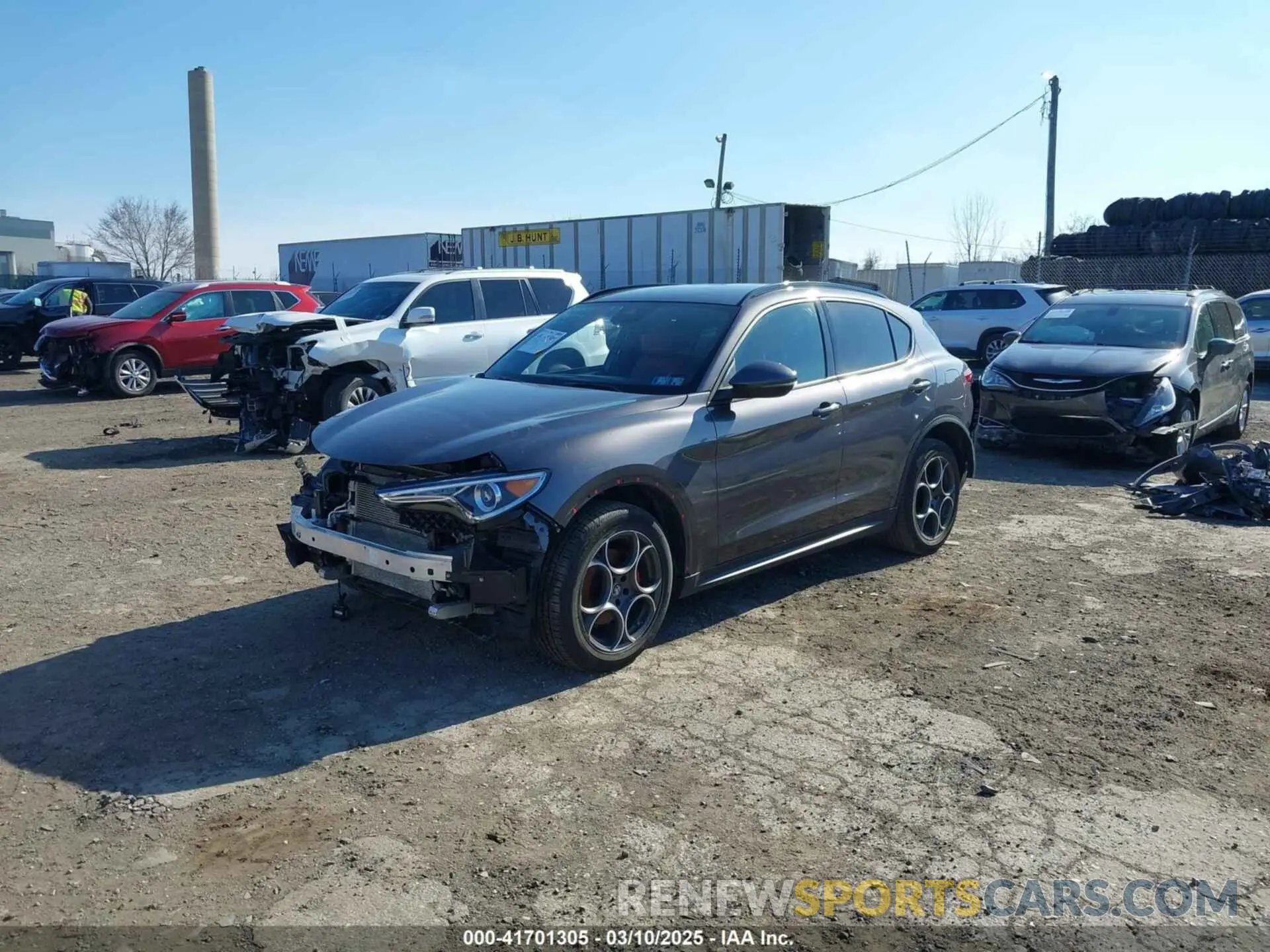 2 Photograph of a damaged car ZASPAKAN3N7D27953 ALFA ROMEO STELVIO 2022