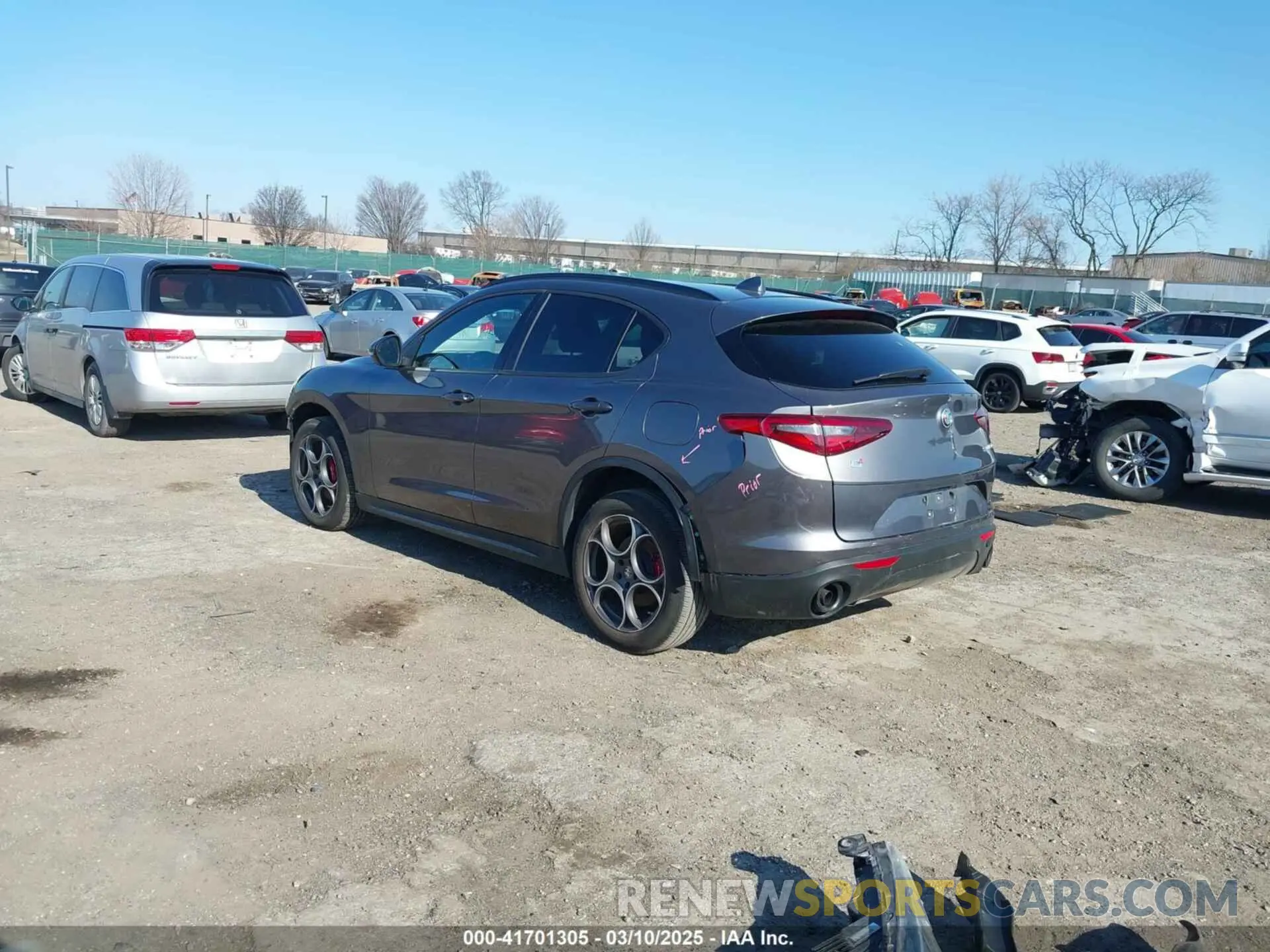3 Photograph of a damaged car ZASPAKAN3N7D27953 ALFA ROMEO STELVIO 2022
