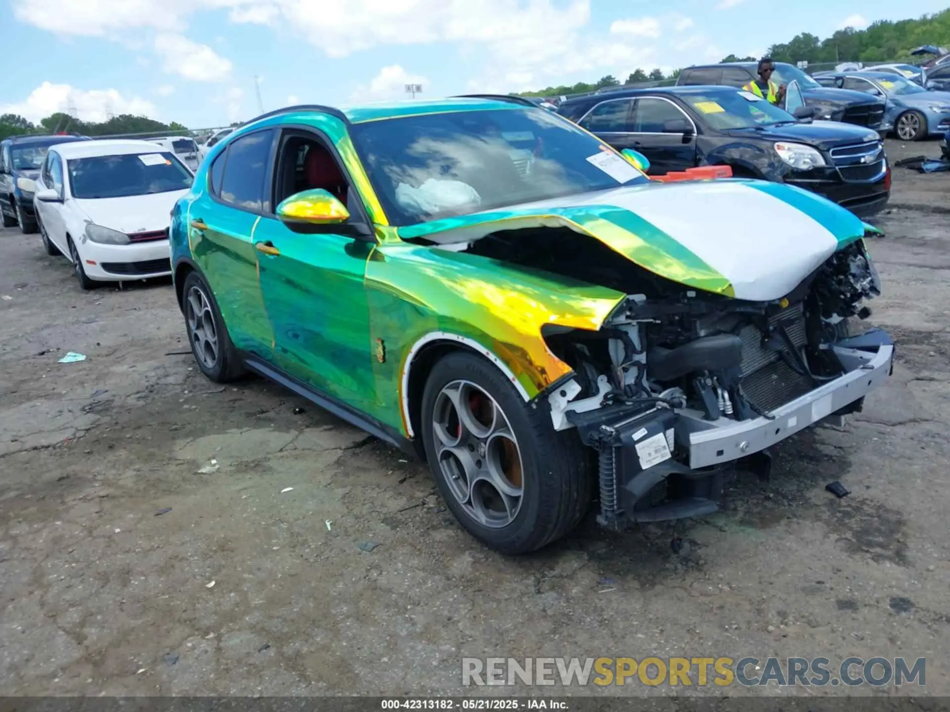 1 Фотография поврежденного автомобиля ZASPAKANXN7D41462 ALFA ROMEO STELVIO 2022