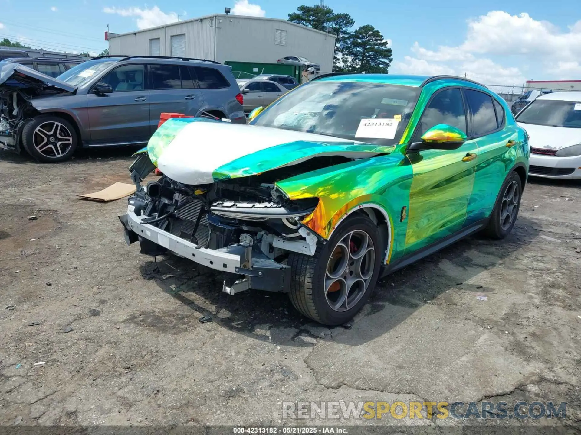 2 Фотография поврежденного автомобиля ZASPAKANXN7D41462 ALFA ROMEO STELVIO 2022