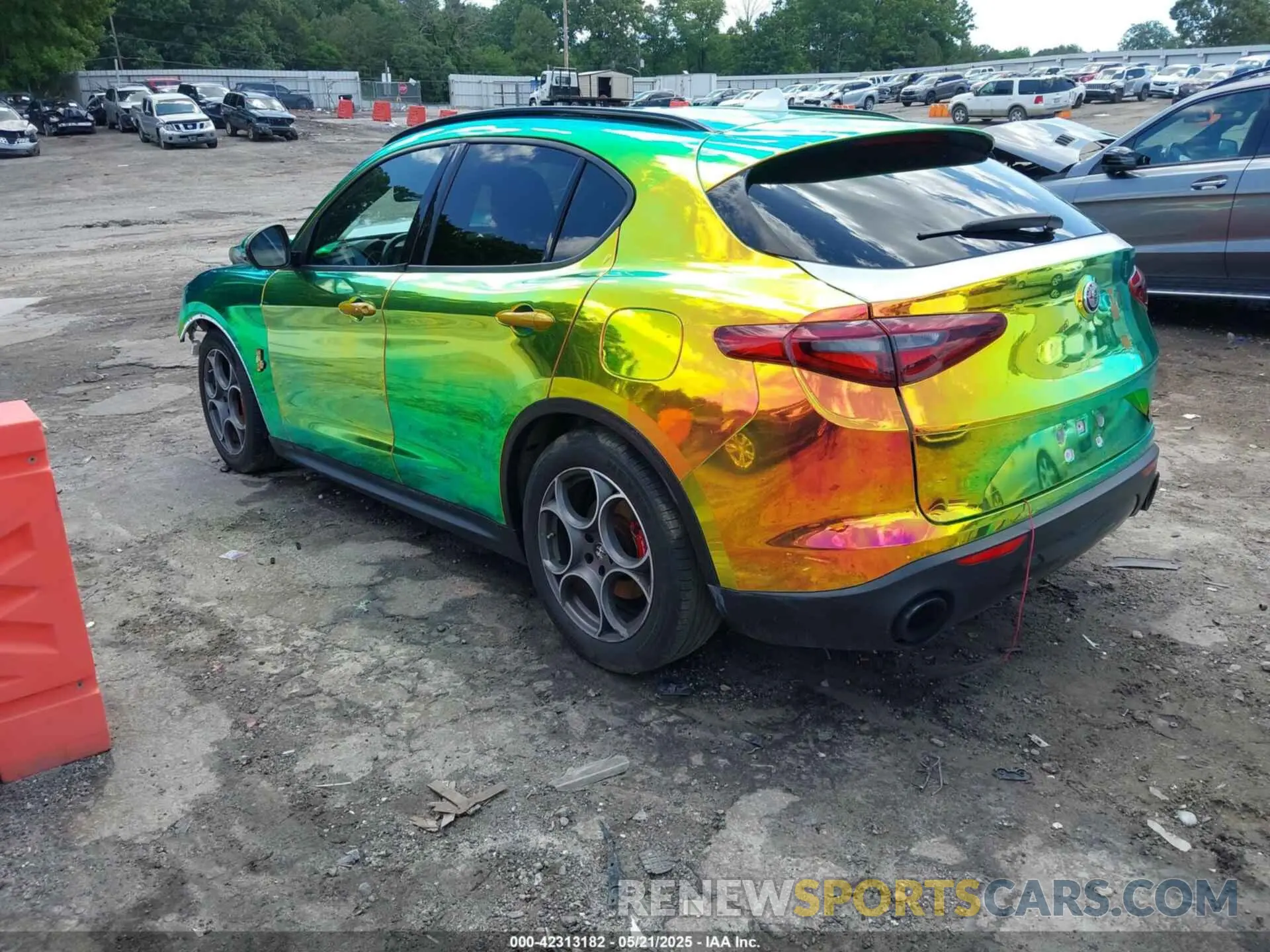 3 Фотография поврежденного автомобиля ZASPAKANXN7D41462 ALFA ROMEO STELVIO 2022