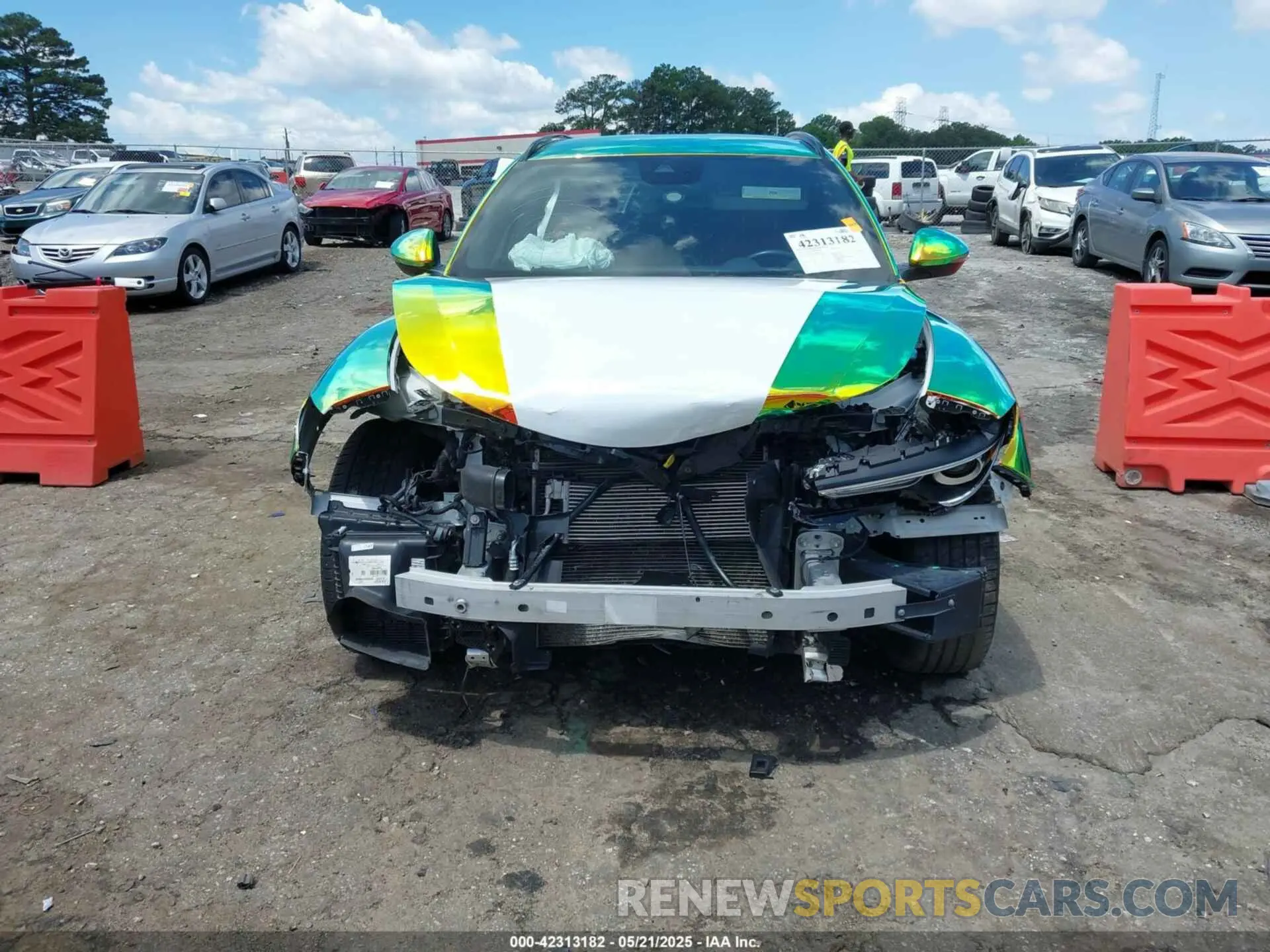 6 Фотография поврежденного автомобиля ZASPAKANXN7D41462 ALFA ROMEO STELVIO 2022