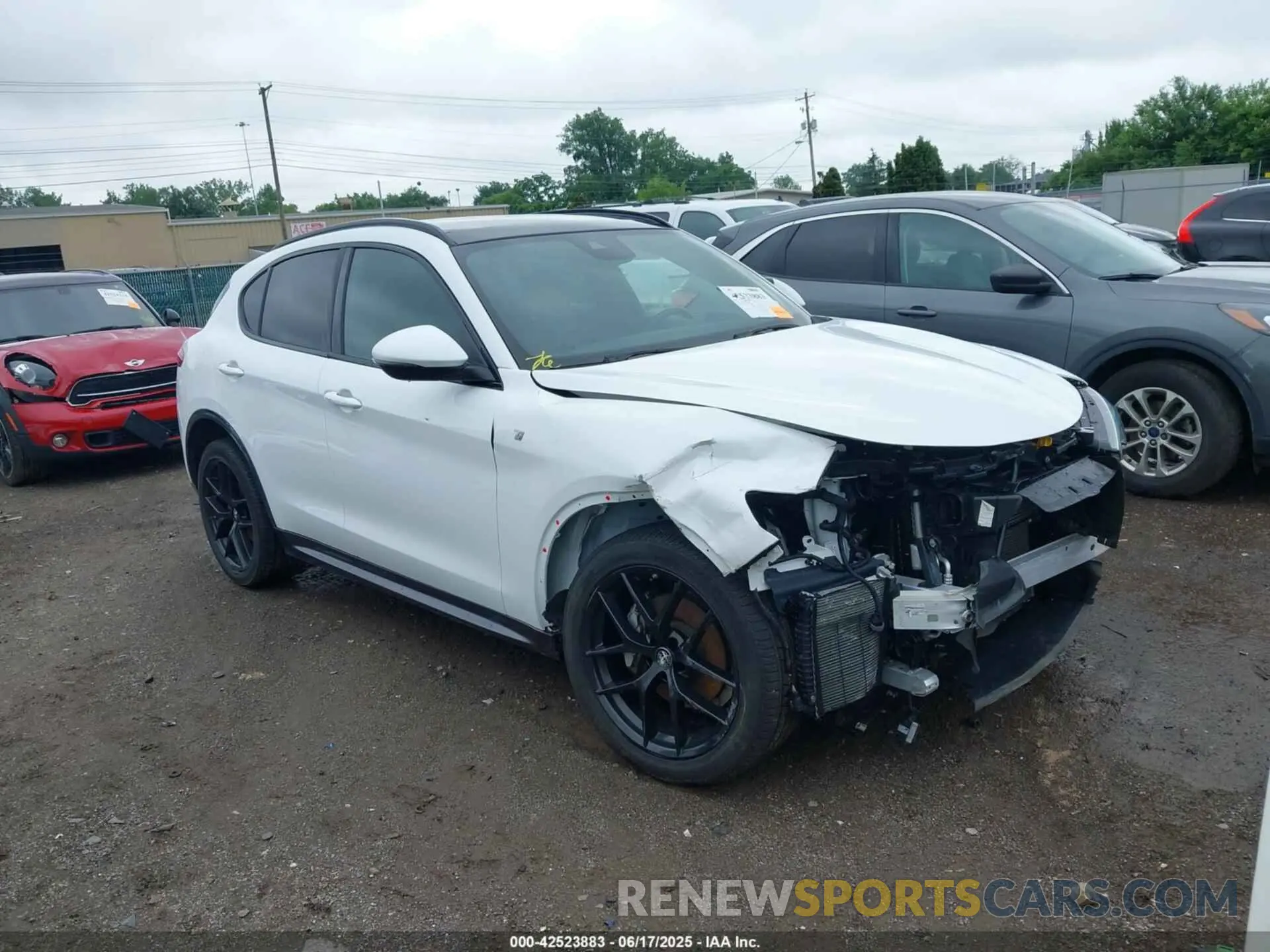1 Photograph of a damaged car ZASPAKBN2P7D56698 ALFA ROMEO STELVIO 2023