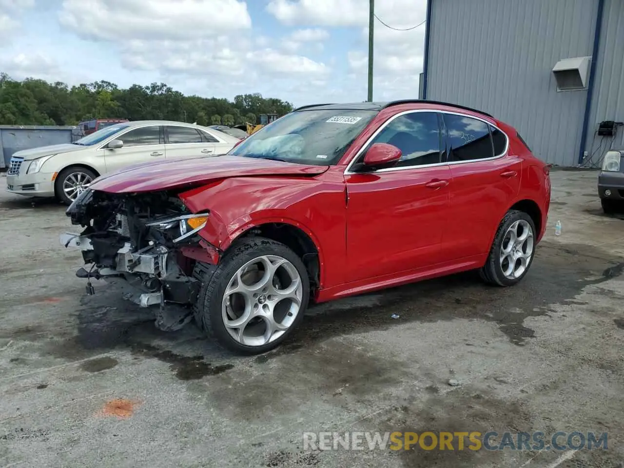 1 Photograph of a damaged car ZASPAKBN2P7D65711 ALFA ROMEO STELVIO 2023