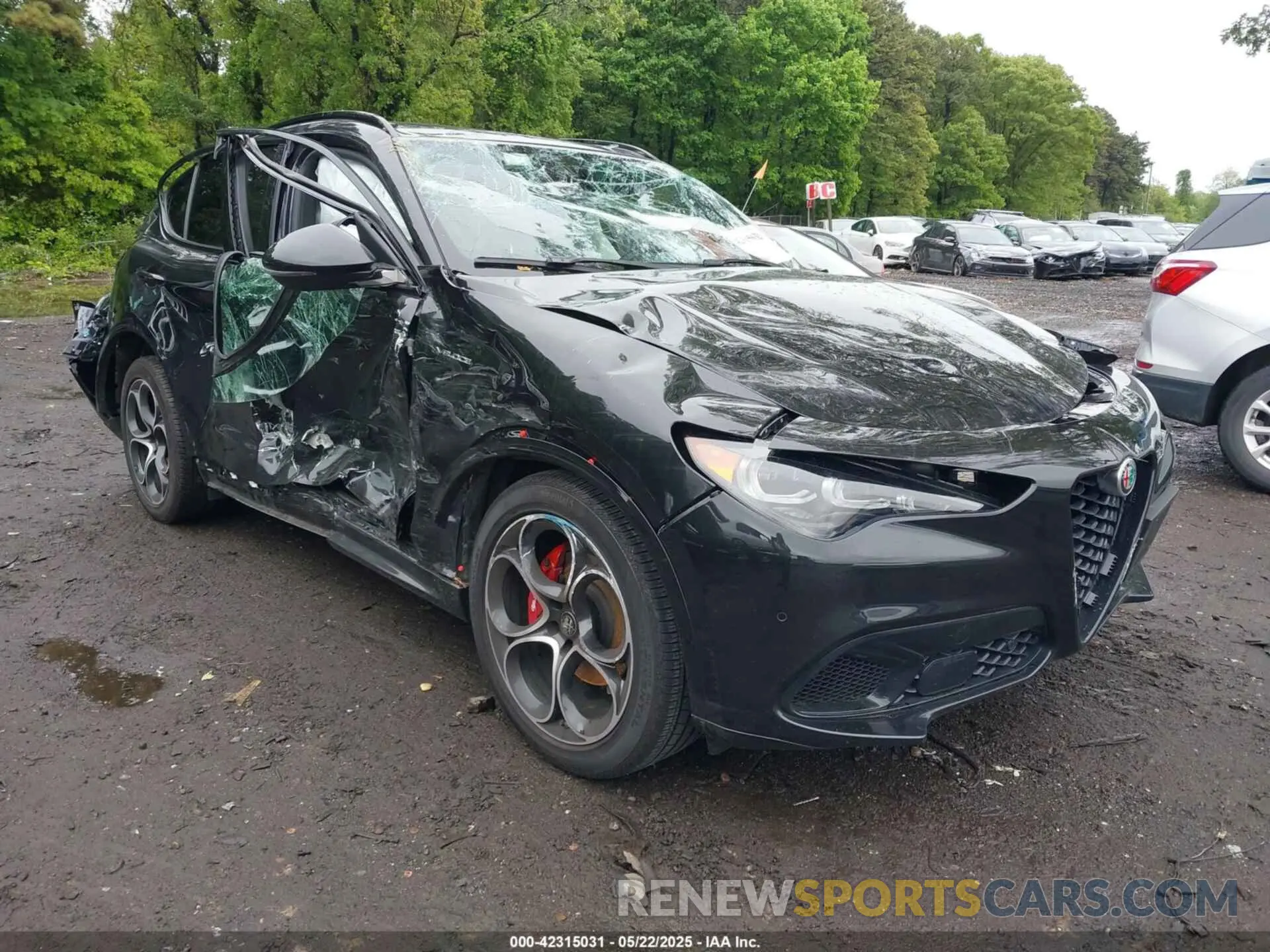 1 Photograph of a damaged car ZASPAKBN2R7D74217 ALFA ROMEO STELVIO 2024