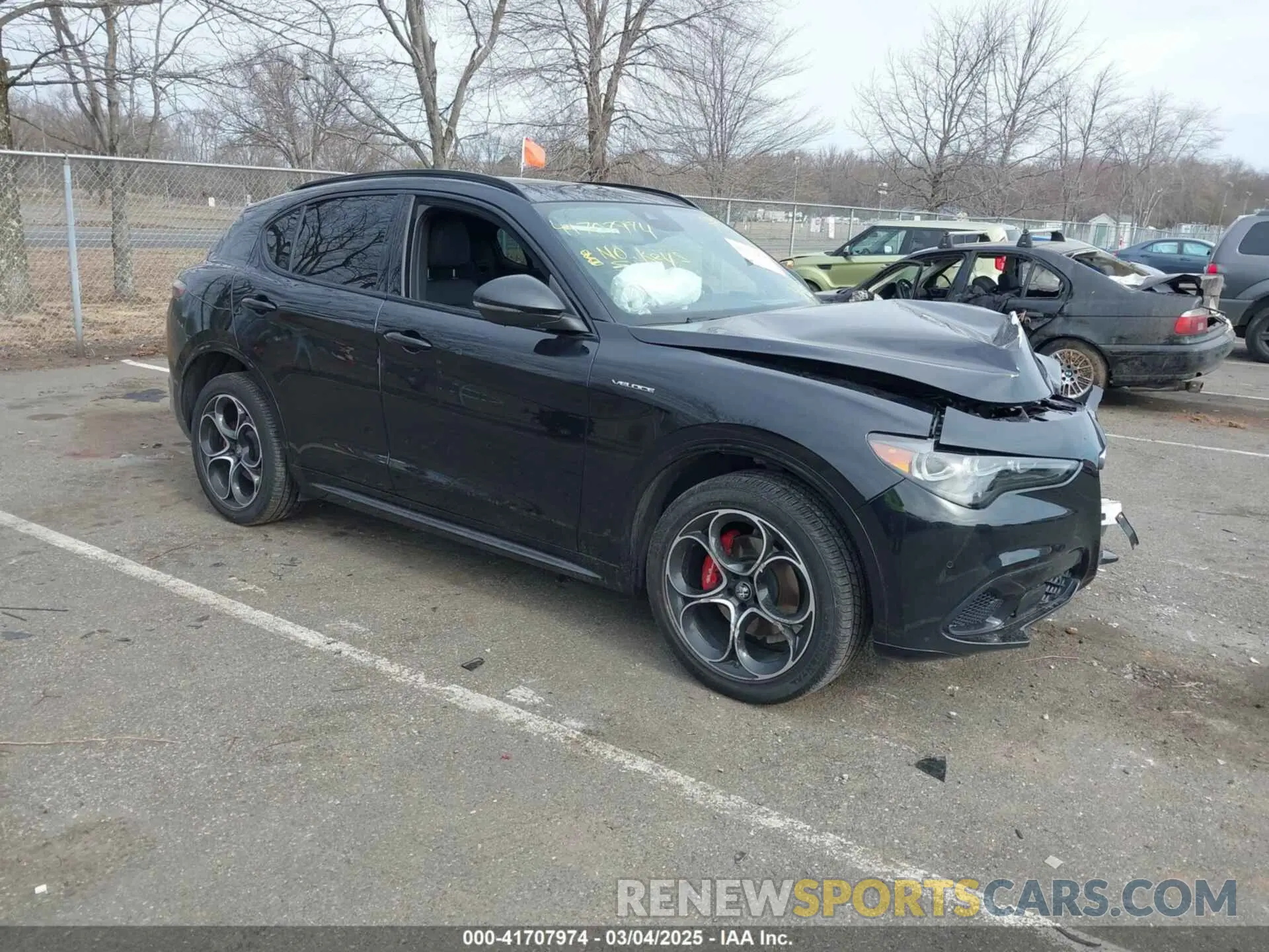 1 Photograph of a damaged car ZASPAKBN3R7D74078 ALFA ROMEO STELVIO 2024