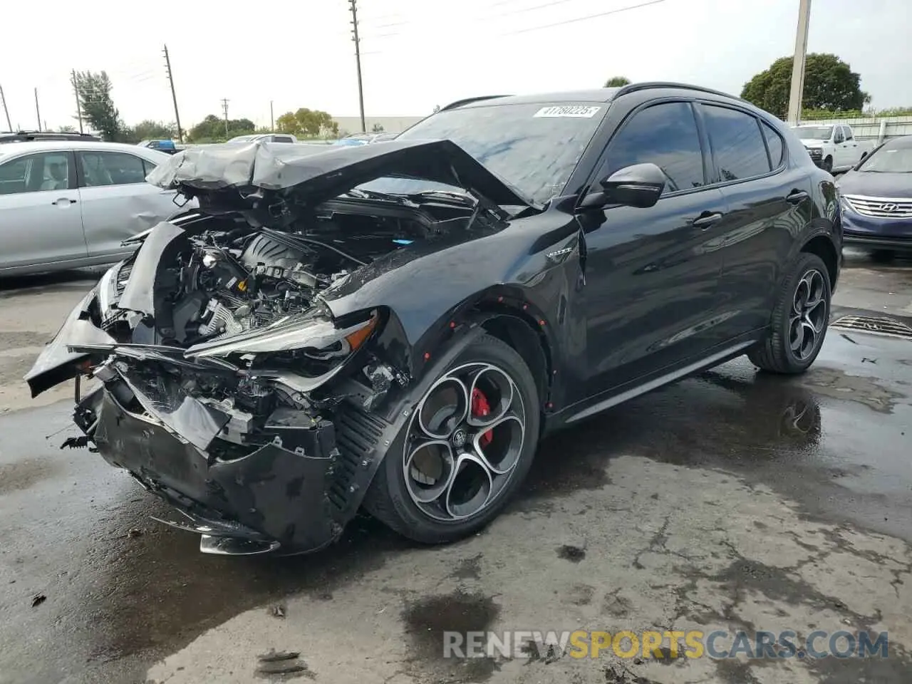 1 Photograph of a damaged car ZASPAKBN6R7D77203 ALFA ROMEO STELVIO 2024