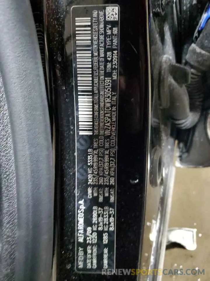 13 Фотография поврежденного автомобиля ZASPATCW1R3051391 ALFA ROMEO TONALE TI 2024