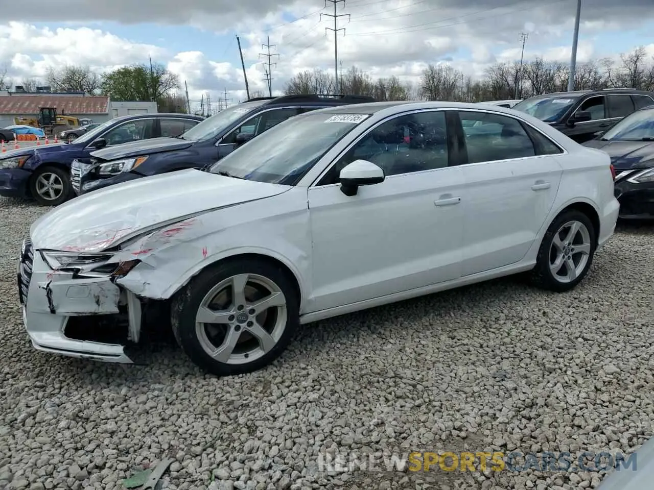 1 Photograph of a damaged car WAUAUGFF8K1008886 AUDI A3 2019