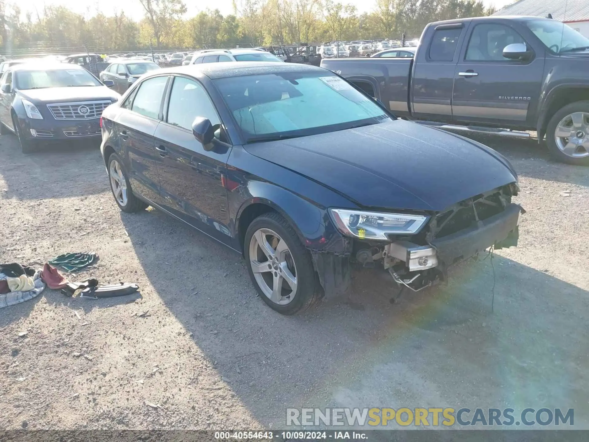 1 Фотография поврежденного автомобиля WAUBEGFF1K1017124 AUDI A3 2019