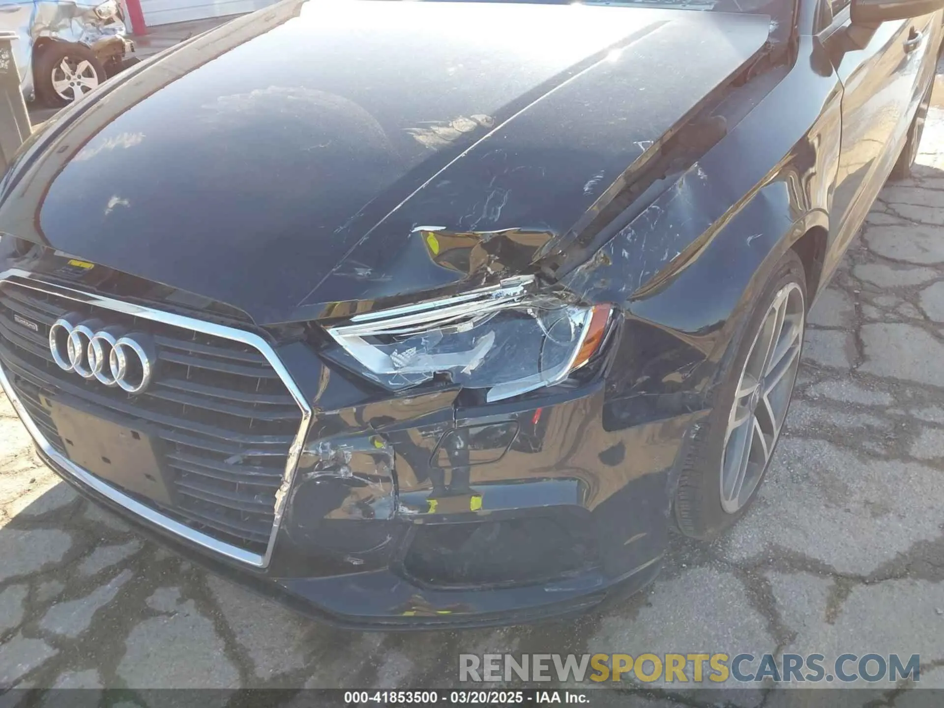 6 Photograph of a damaged car WAUBEGFF6K1017930 AUDI A3 2019