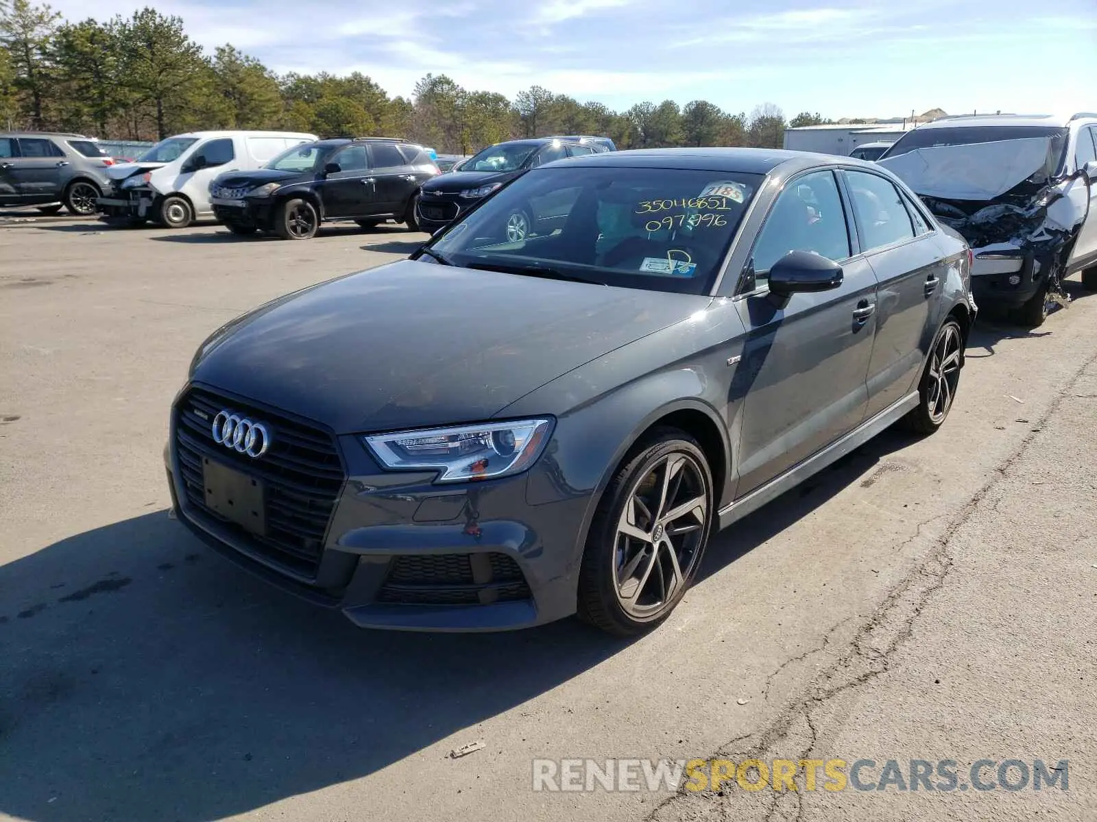 2 Photograph of a damaged car WAUBEGFF5LA097996 AUDI A3 2020