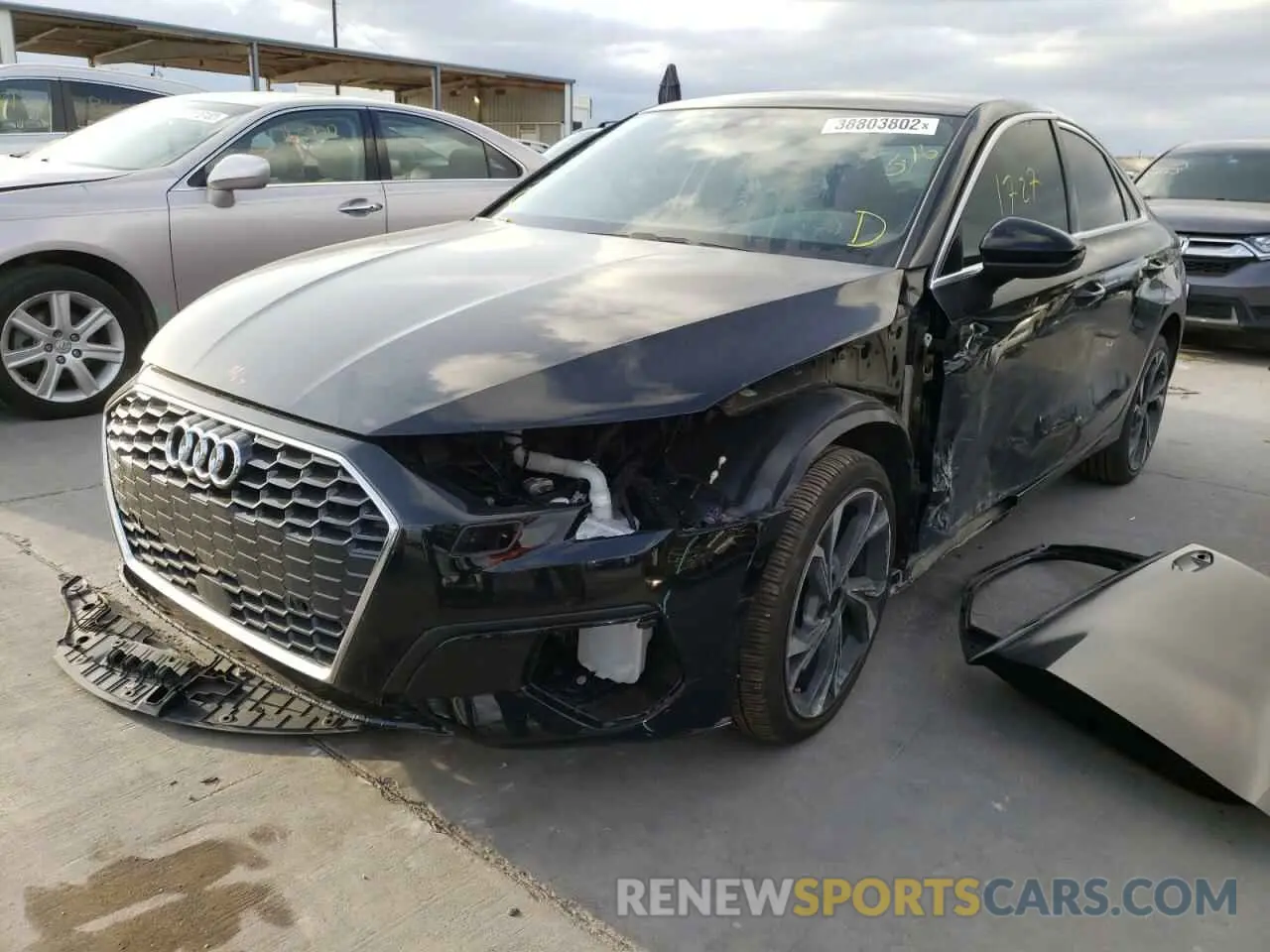 2 Фотография поврежденного автомобиля WAUAUDGY3NA010516 AUDI A3 2022
