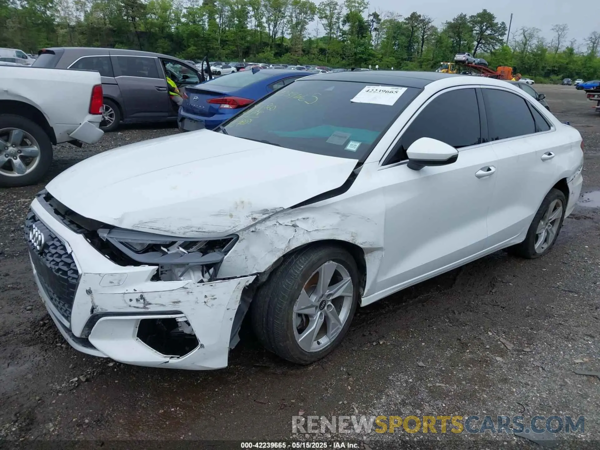 2 Фотография поврежденного автомобиля WAUAUDGY6NA031540 AUDI A3 2022