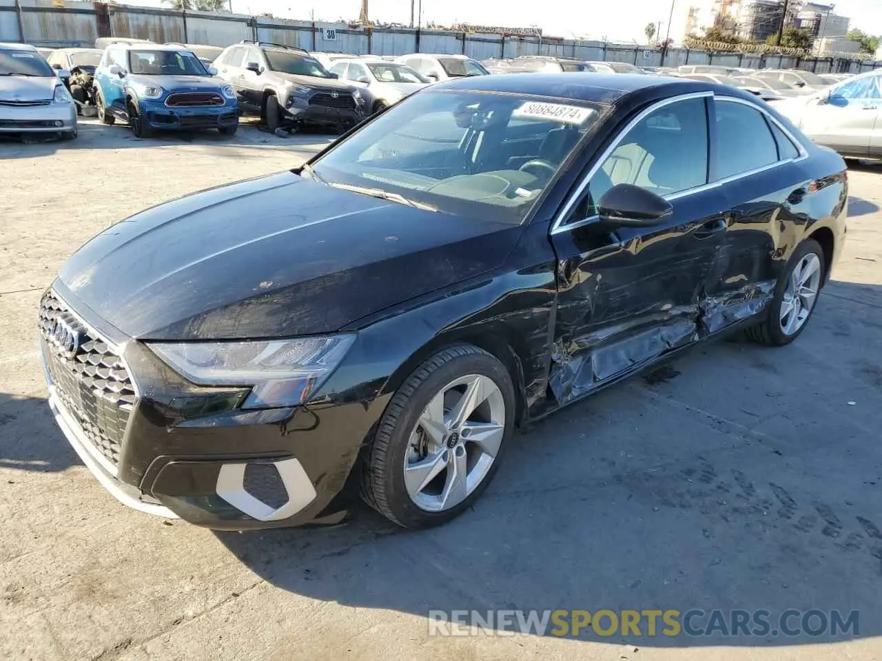 1 Photograph of a damaged car WAUAUDGY9NA040121 AUDI A3 2022
