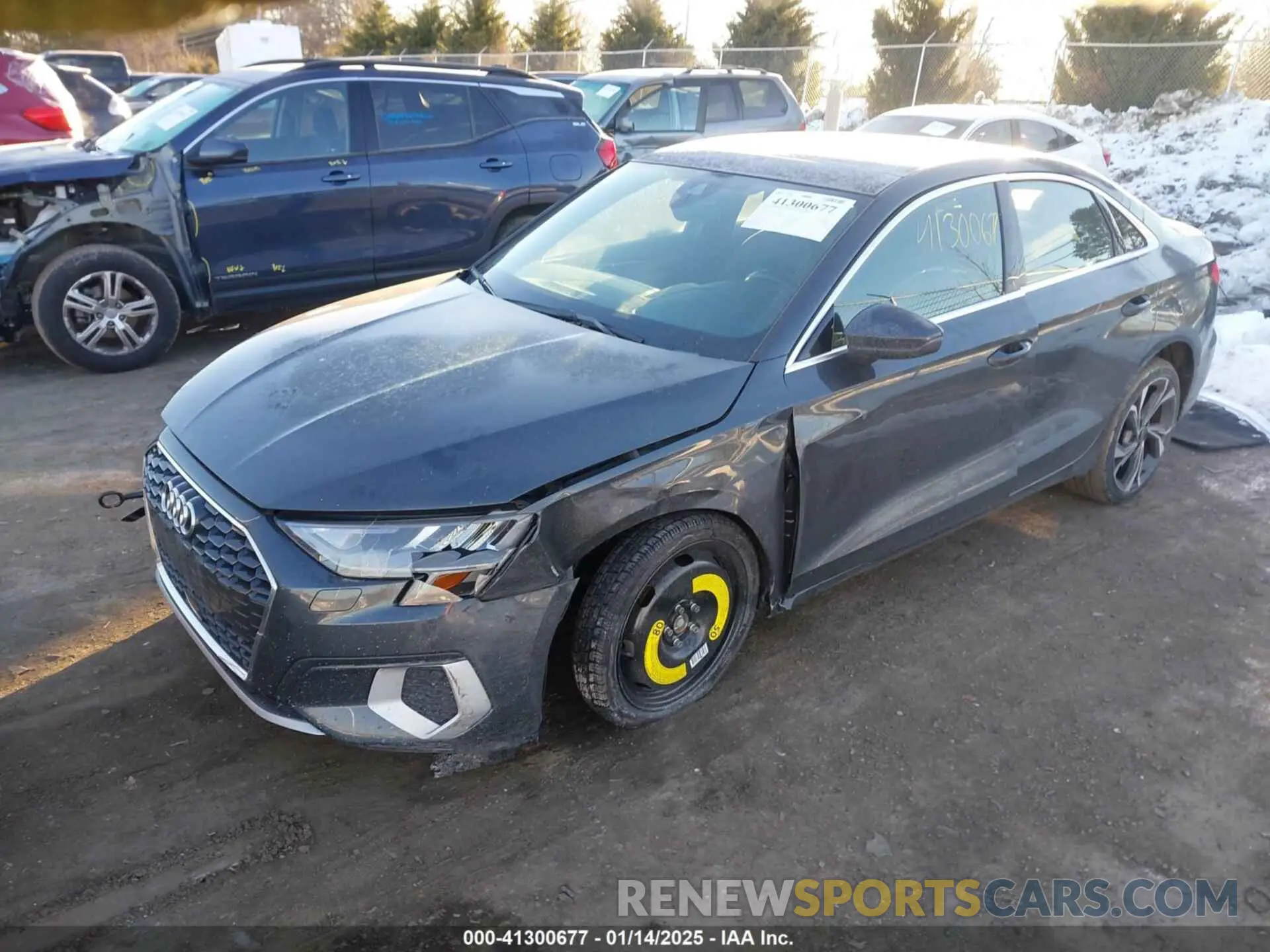 2 Фотография поврежденного автомобиля WAUGUDGY7NA061737 AUDI A3 2022