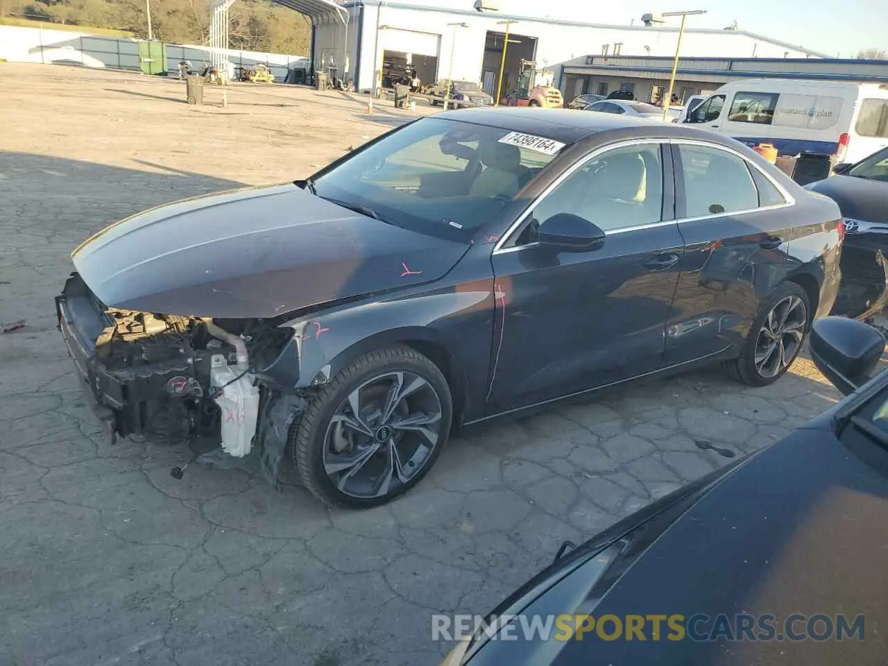 1 Photograph of a damaged car WAUGUDGY9NA066650 AUDI A3 2022