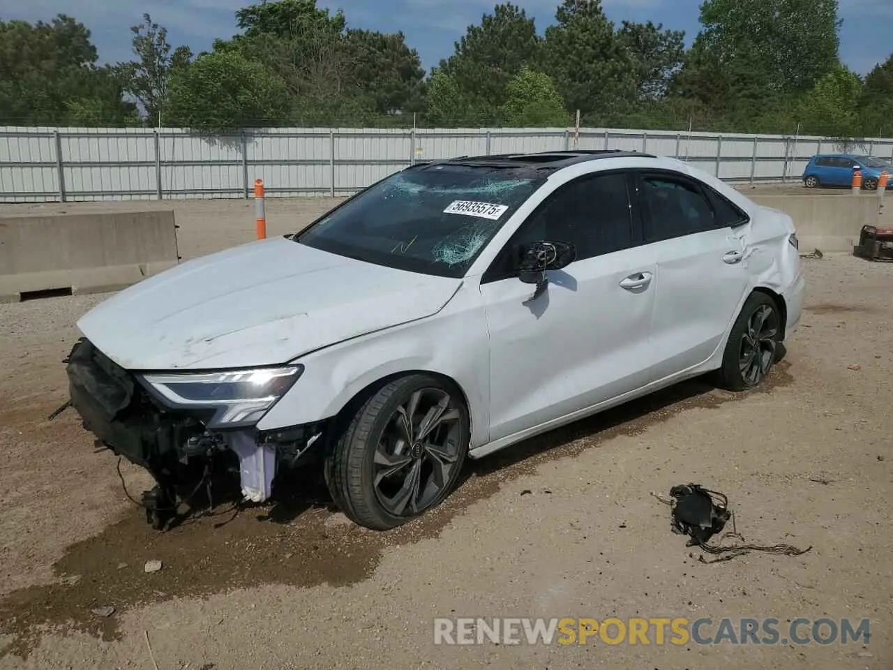 1 Photograph of a damaged car WAUHUDGY9NA086675 AUDI A3 2022