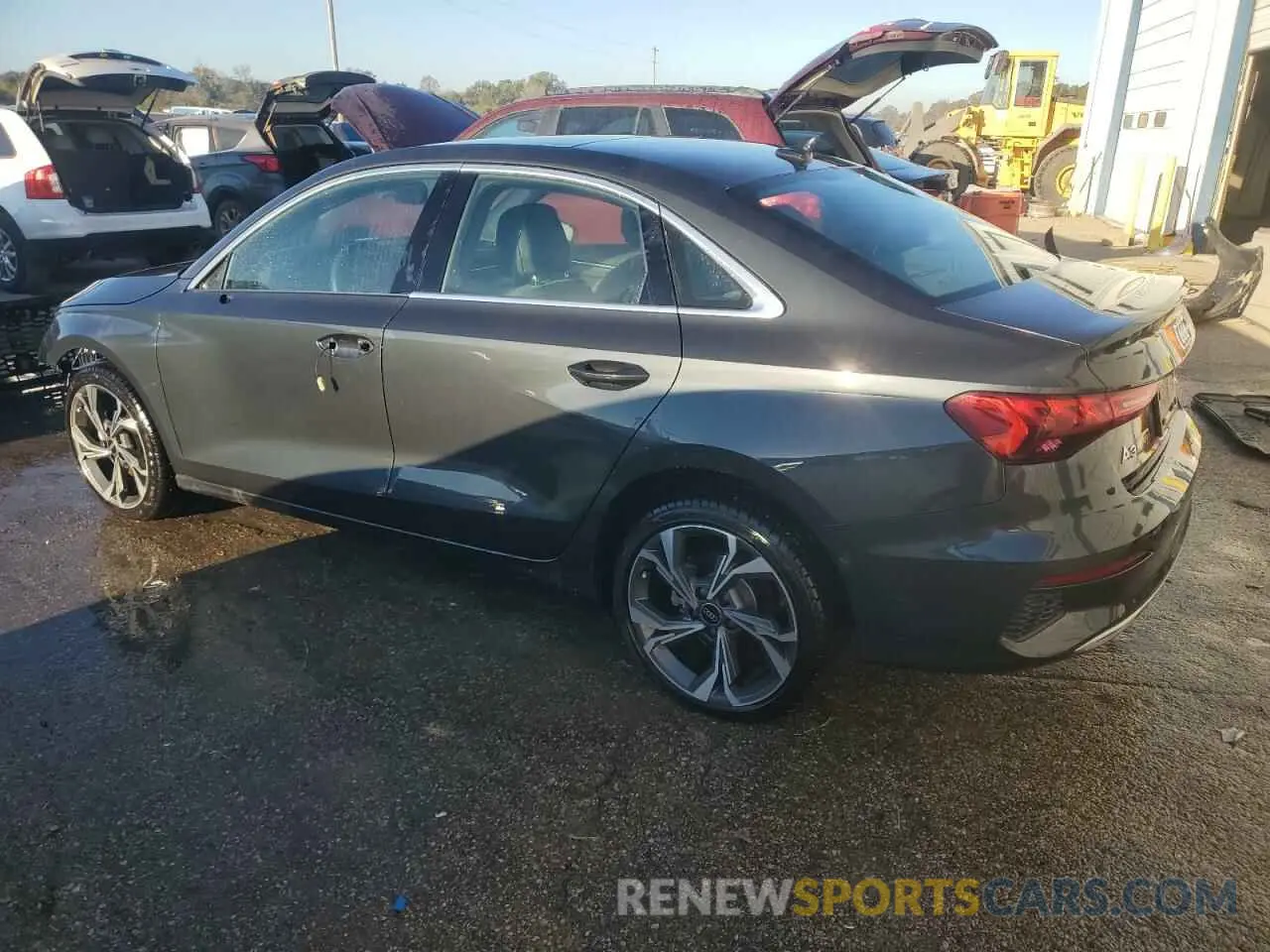2 Фотография поврежденного автомобиля WAUJUDGYXNA057669 AUDI A3 2022