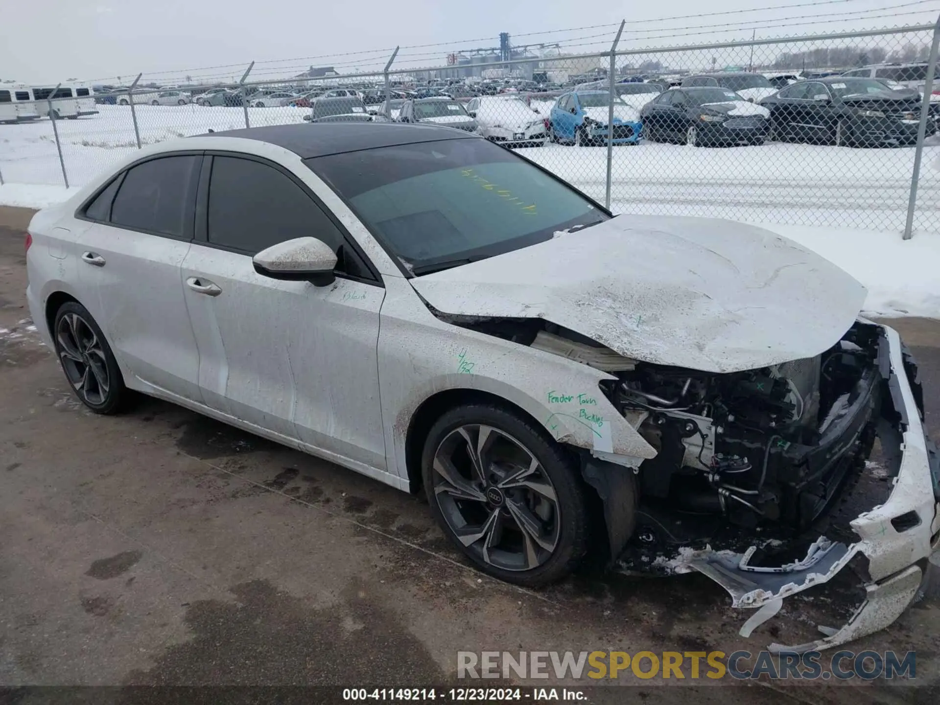 1 Photograph of a damaged car WAUAUDGY0PA025719 AUDI A3 2023
