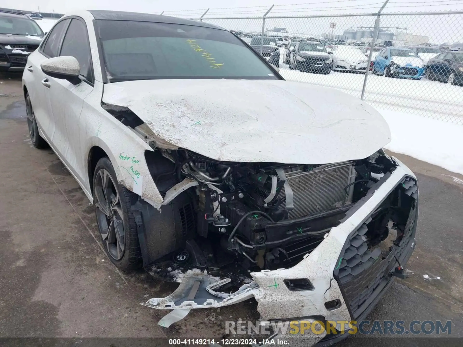 6 Photograph of a damaged car WAUAUDGY0PA025719 AUDI A3 2023