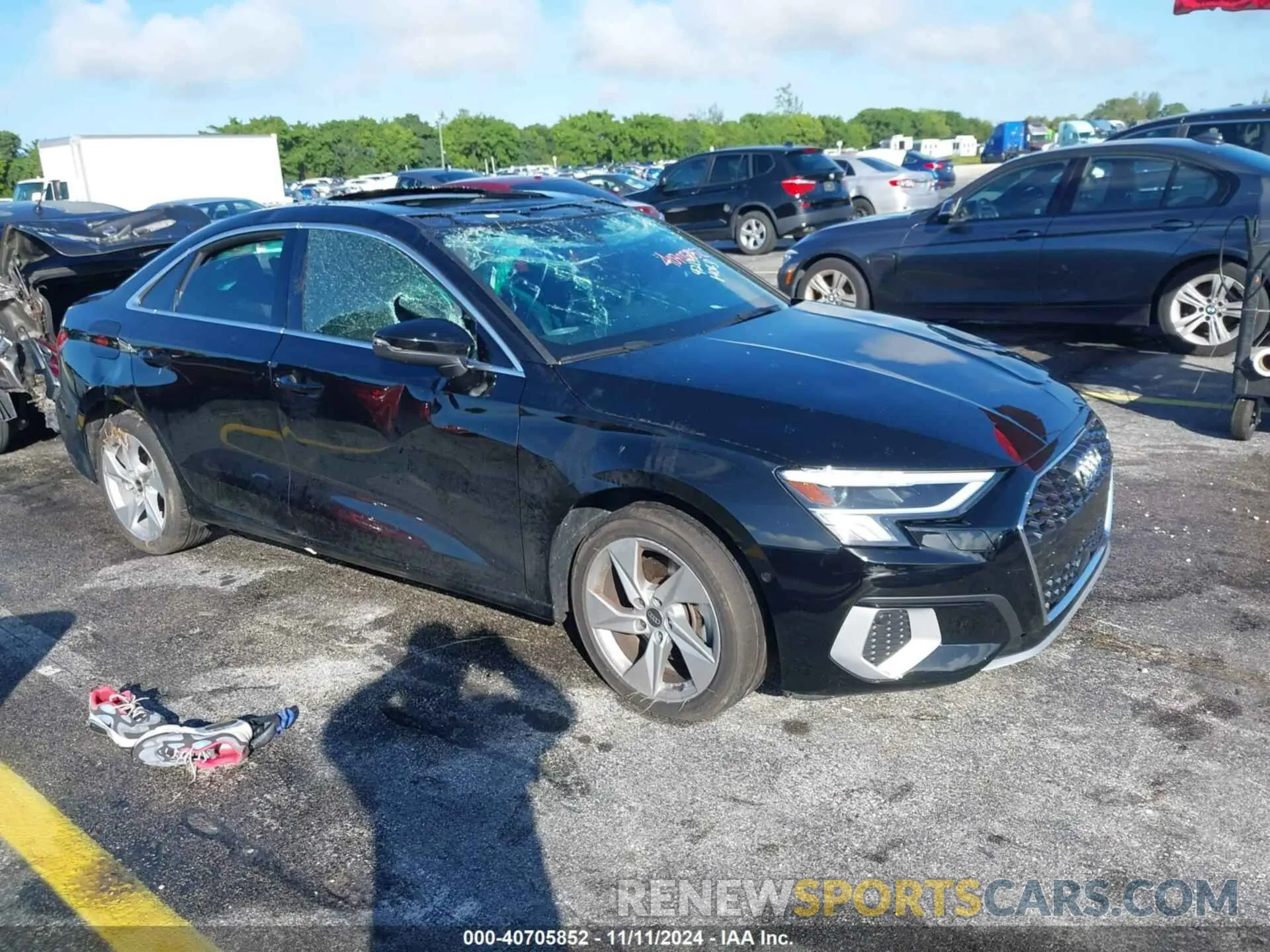 1 Фотография поврежденного автомобиля WAUAUDGY5PA061485 AUDI A3 2023