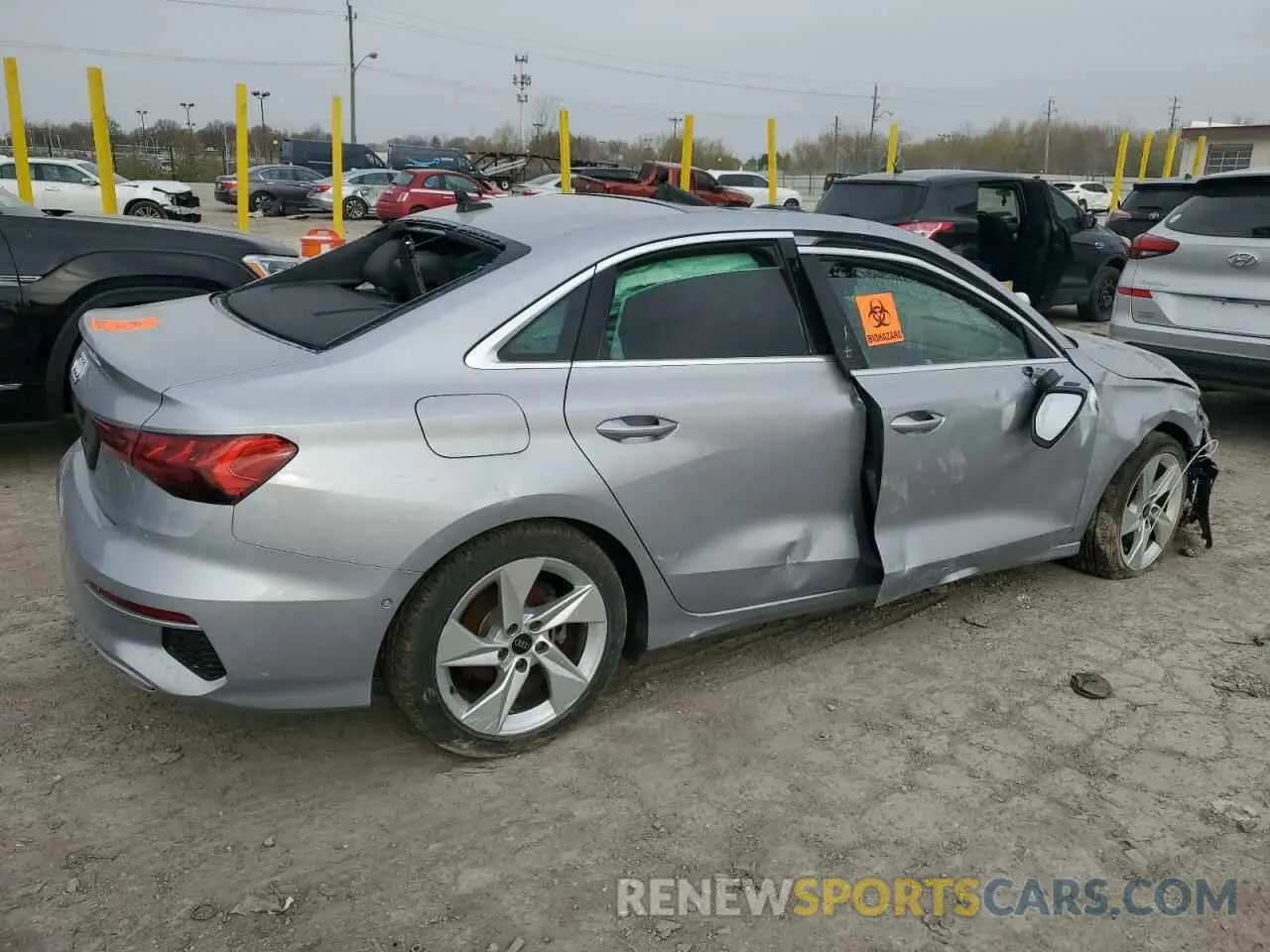 3 Фотография поврежденного автомобиля WAUAUDGY7PA110492 AUDI A3 2023