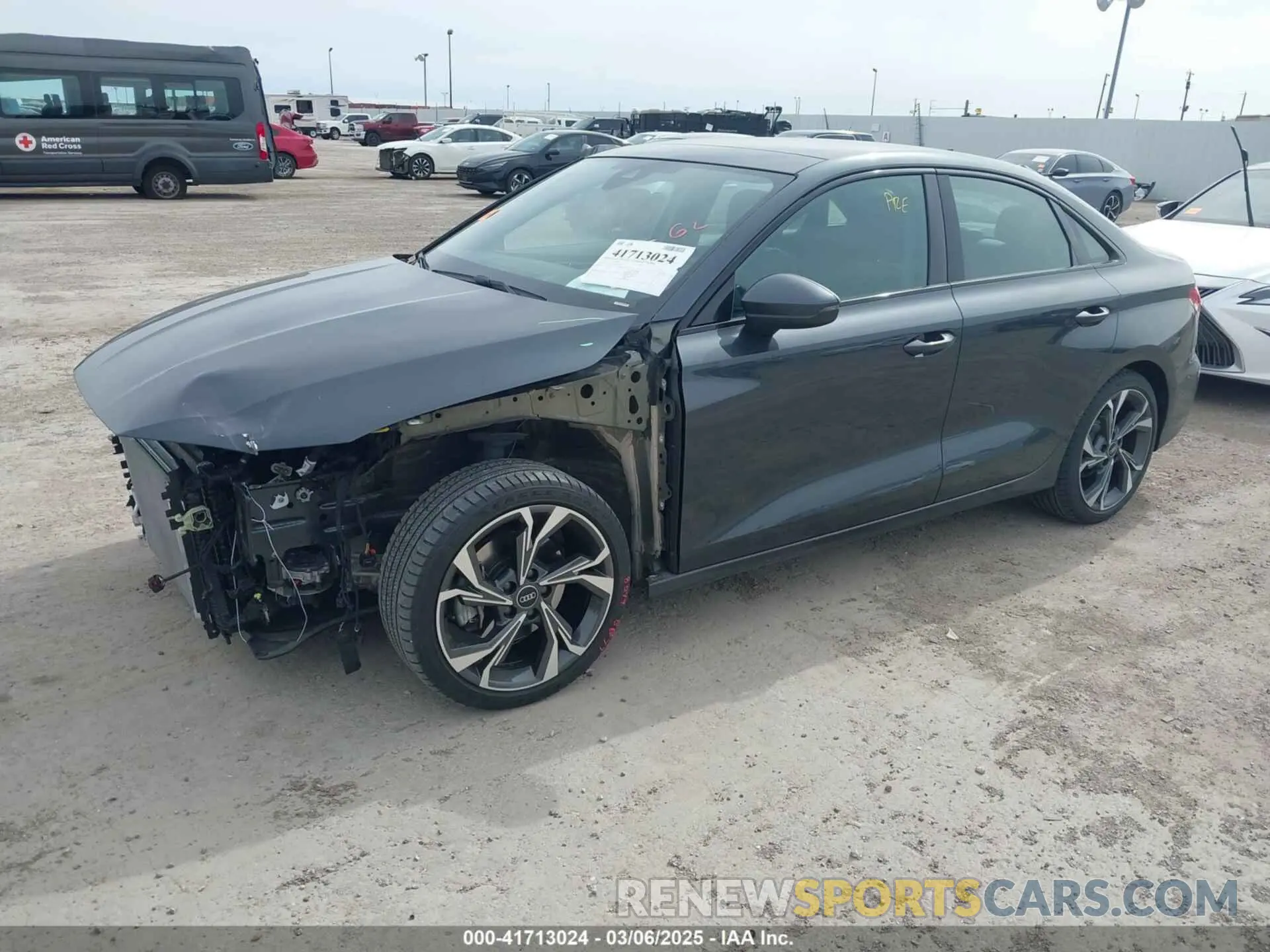 2 Photograph of a damaged car WAUAUDGYXPA034587 AUDI A3 2023