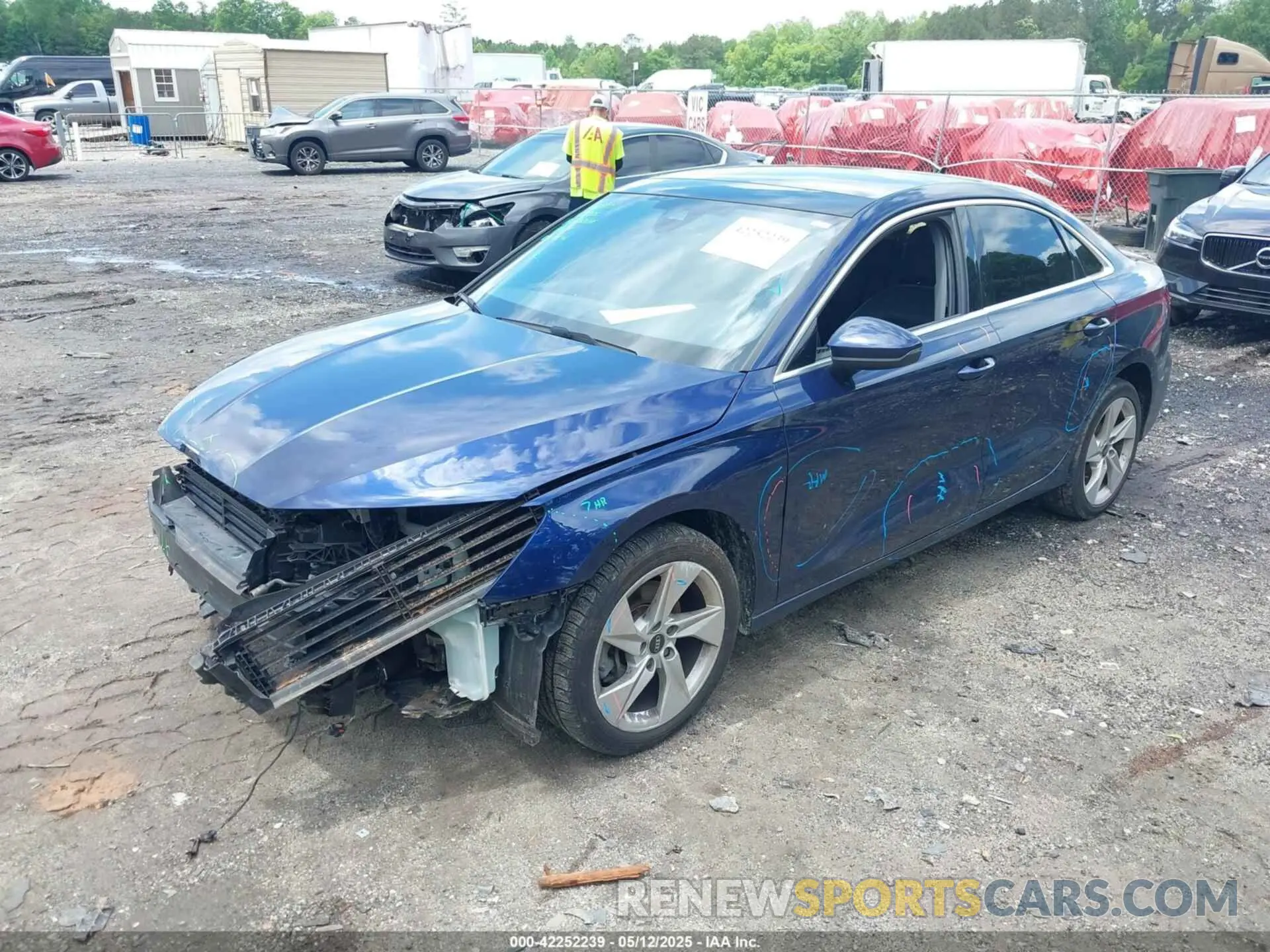 2 Photograph of a damaged car WAUGUDGY5PA070214 AUDI A3 2023