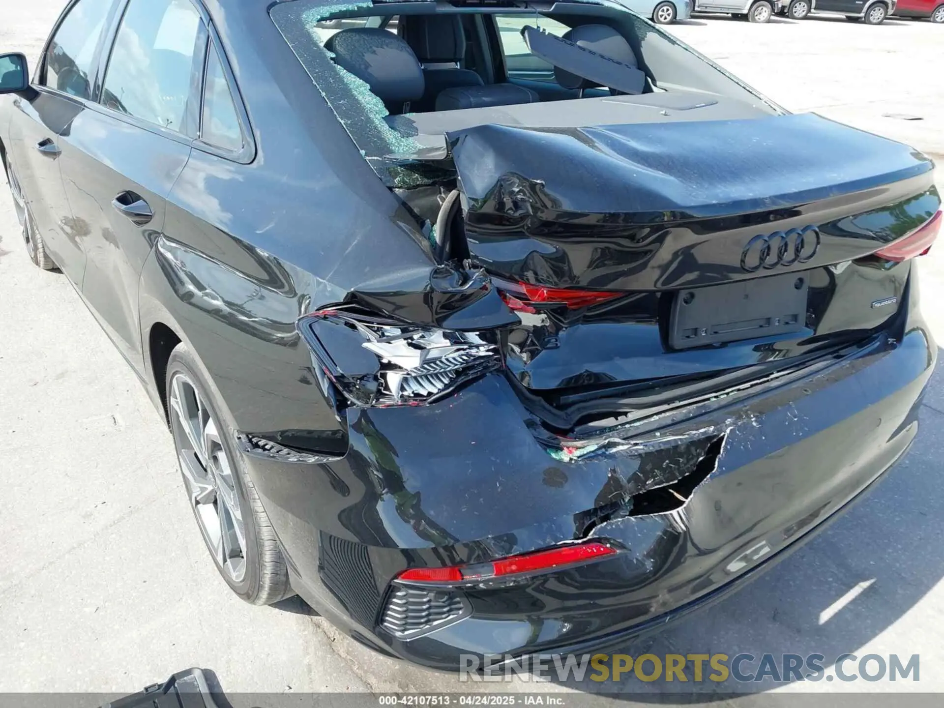 6 Photograph of a damaged car WAUHUDGY1PA022956 AUDI A3 2023