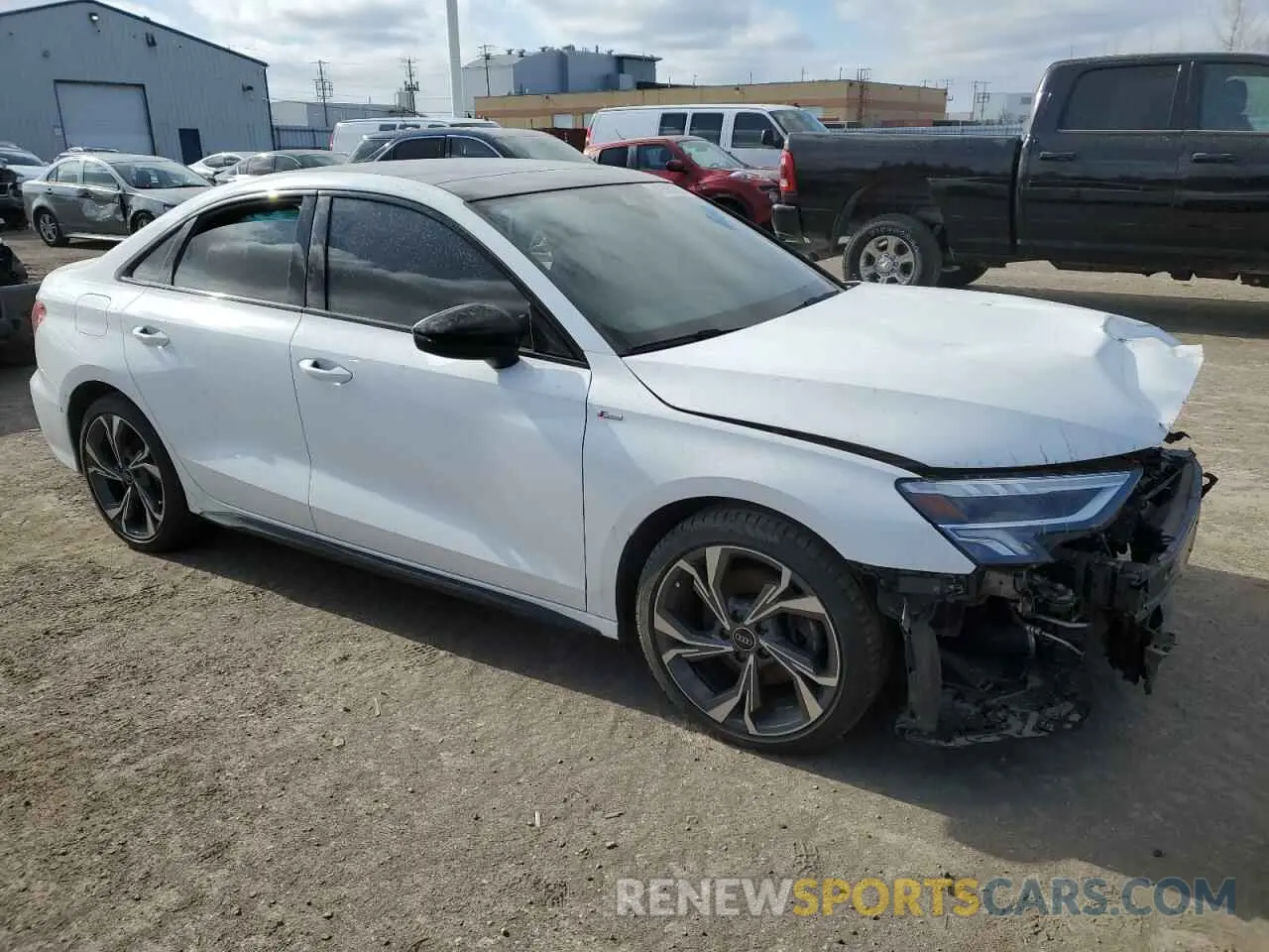 4 Фотография поврежденного автомобиля WAULUCGY0PA097524 AUDI A3 2023