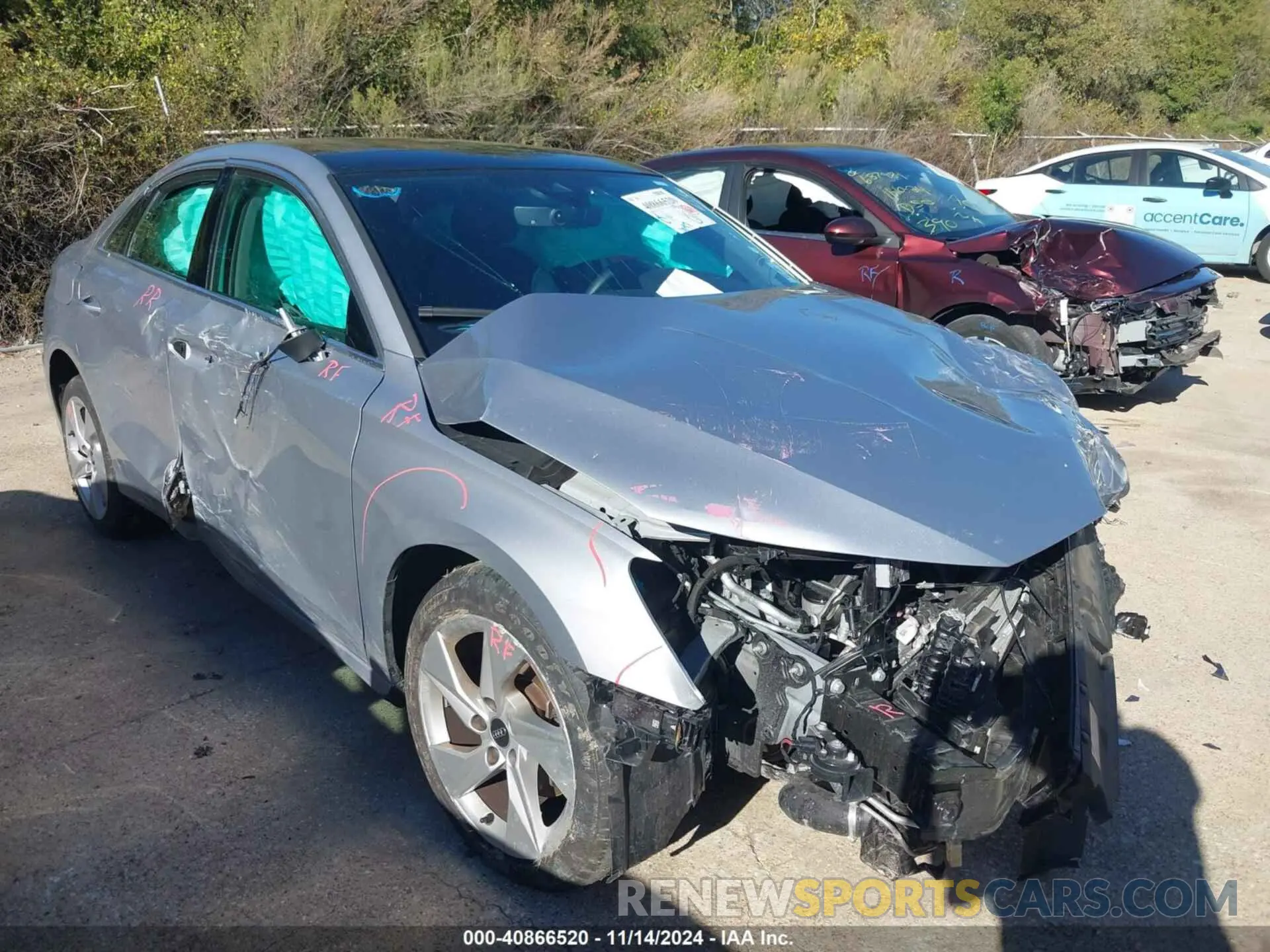 1 Photograph of a damaged car WAUAUDGY3RA099512 AUDI A3 2024