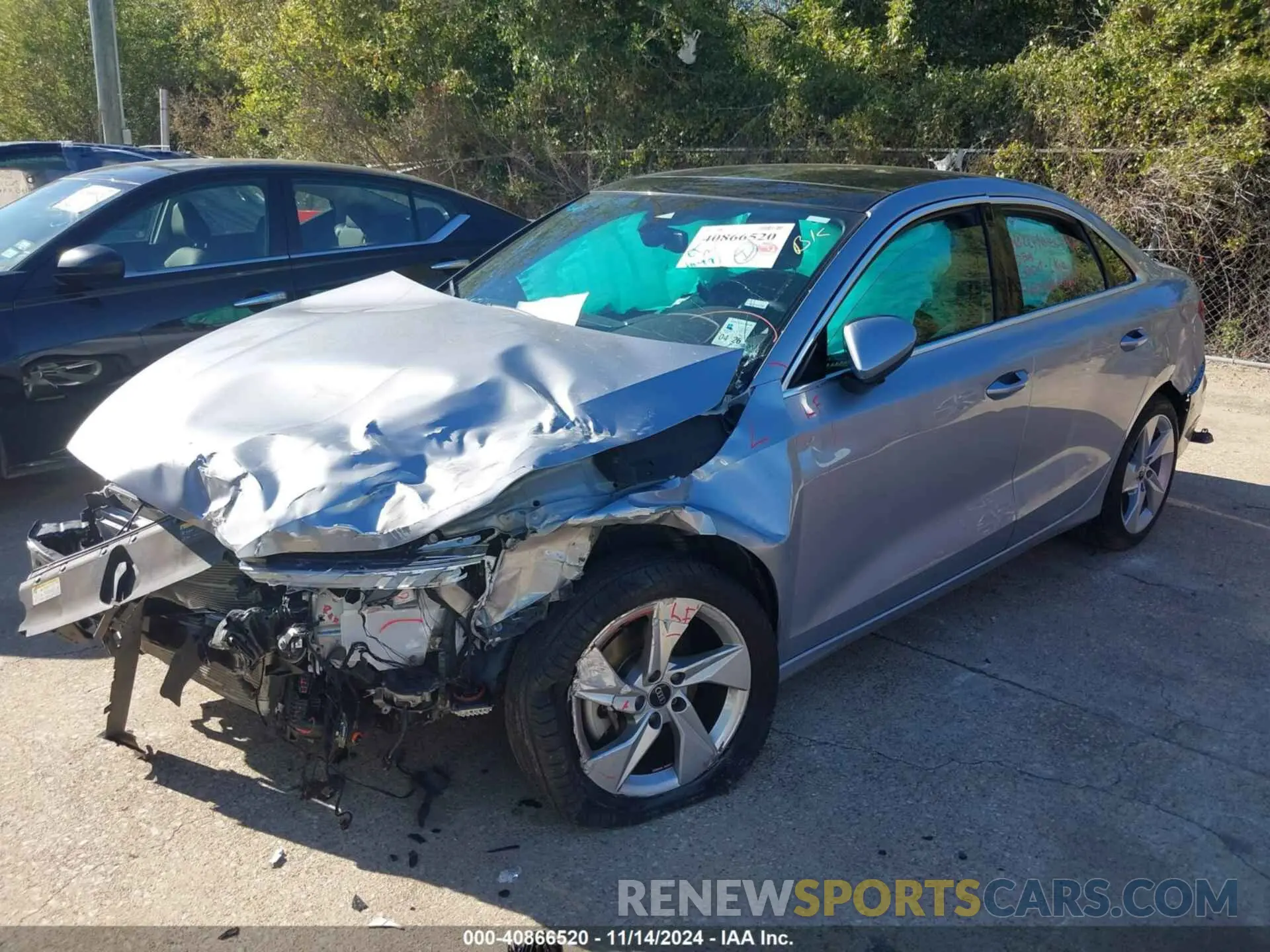 2 Photograph of a damaged car WAUAUDGY3RA099512 AUDI A3 2024