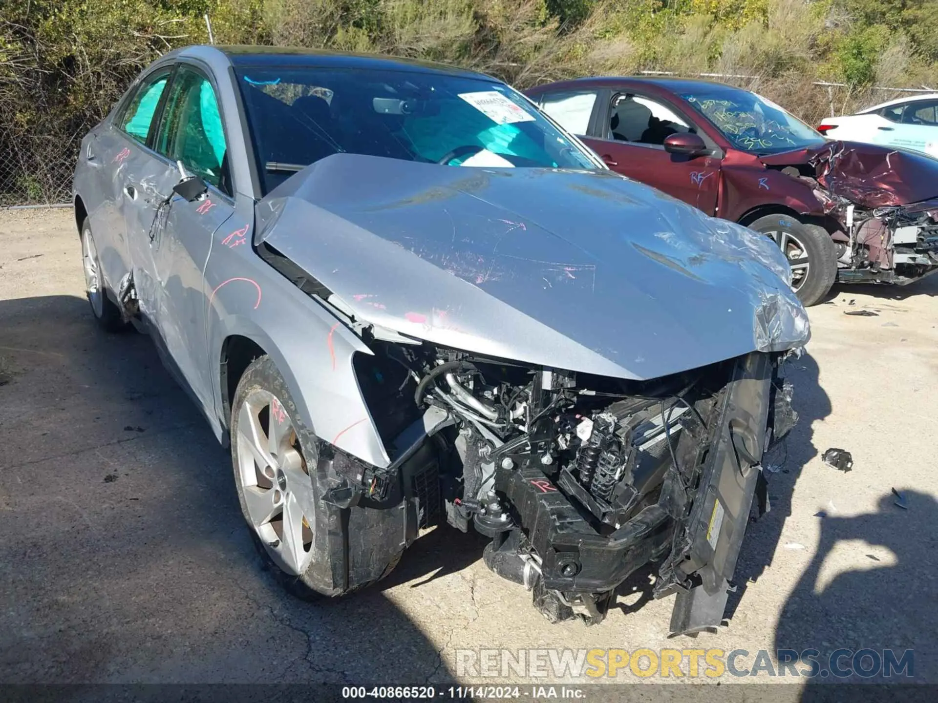 6 Photograph of a damaged car WAUAUDGY3RA099512 AUDI A3 2024
