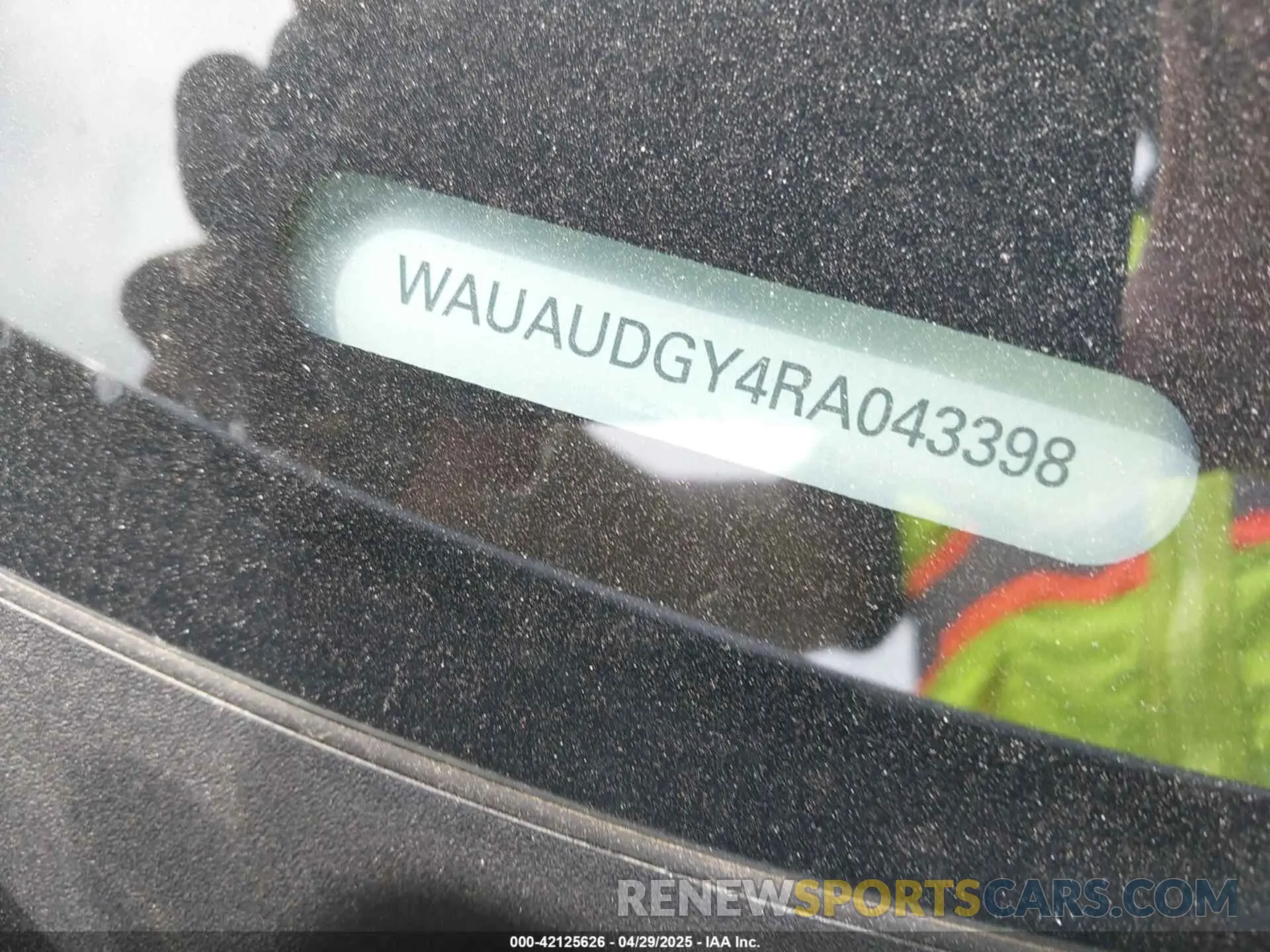 9 Photograph of a damaged car WAUAUDGY4RA043398 AUDI A3 2024