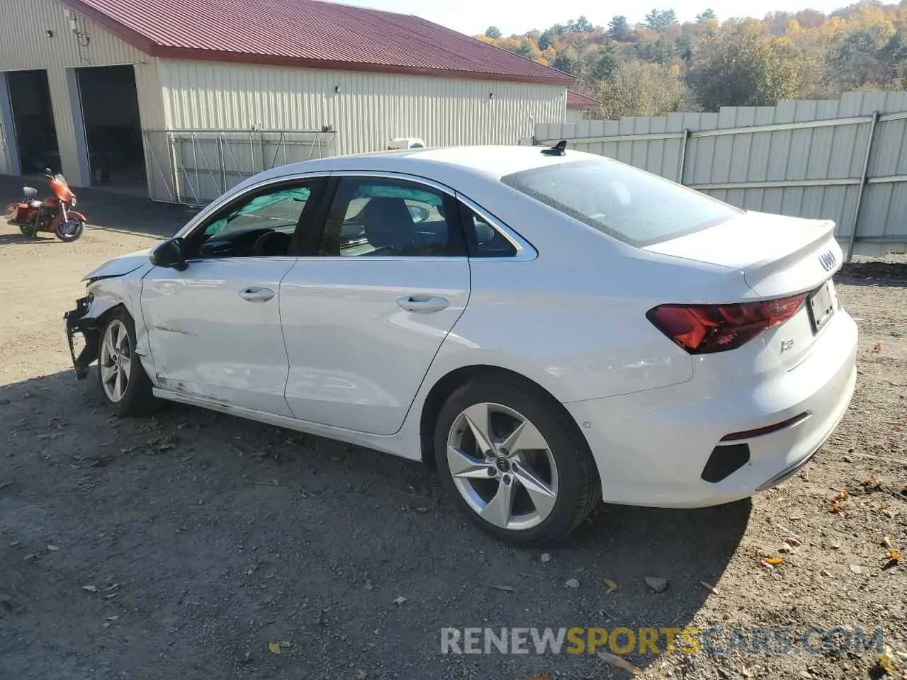 2 Photograph of a damaged car WAUGUDGY3RA051132 AUDI A3 2024
