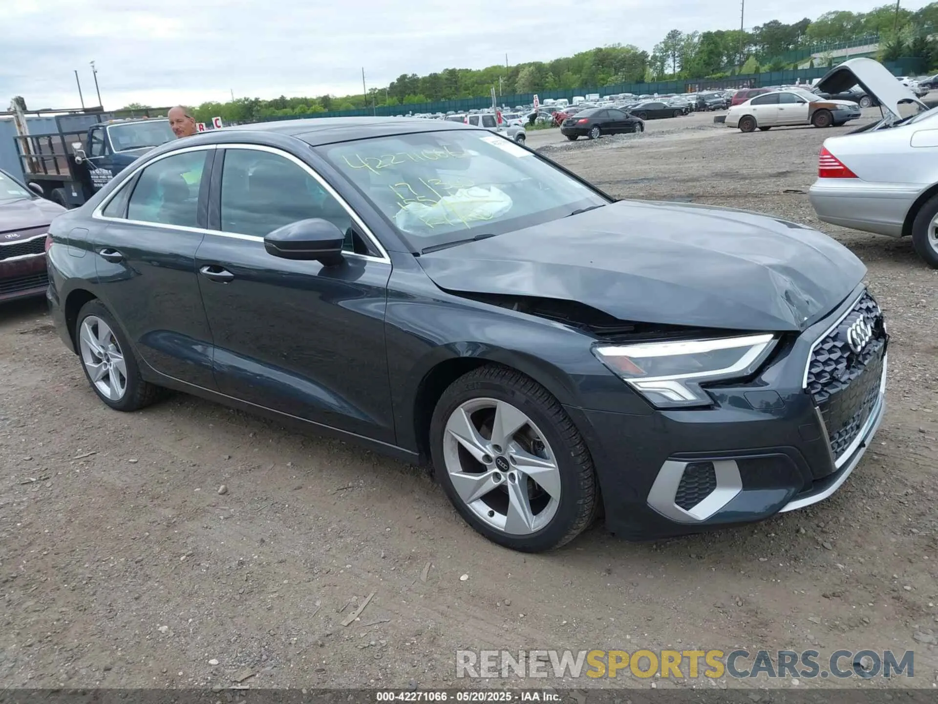 1 Photograph of a damaged car WAUGUDGY8RA053877 AUDI A3 2024