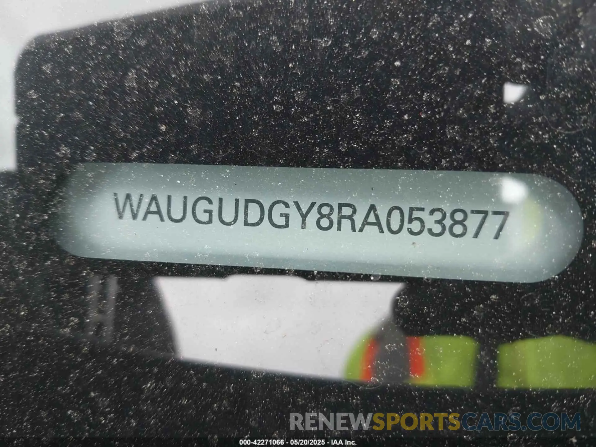 17 Photograph of a damaged car WAUGUDGY8RA053877 AUDI A3 2024