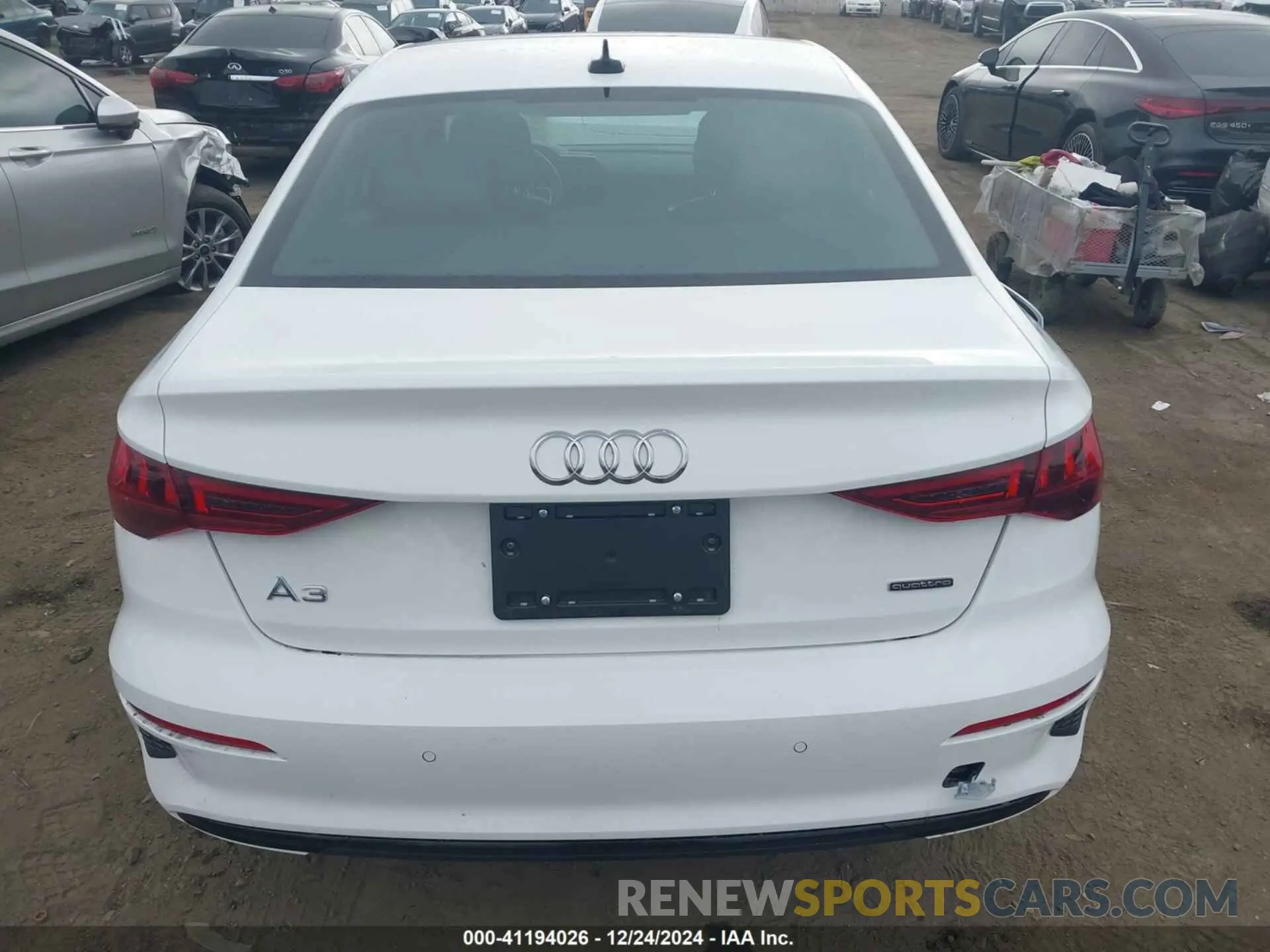17 Photograph of a damaged car WAUGUDGYXRA134735 AUDI A3 2024