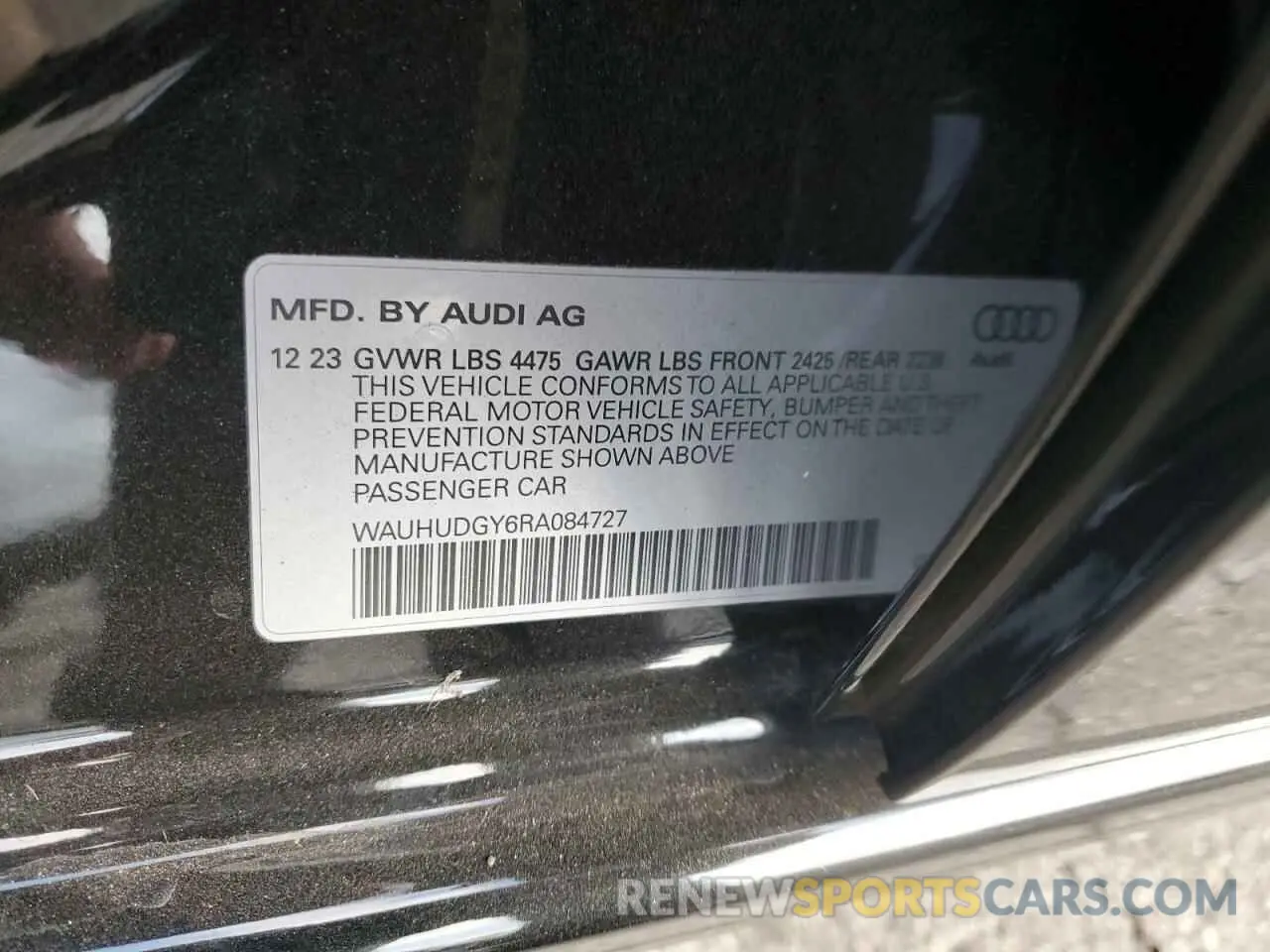 12 Фотография поврежденного автомобиля WAUHUDGY6RA084727 AUDI A3 2024