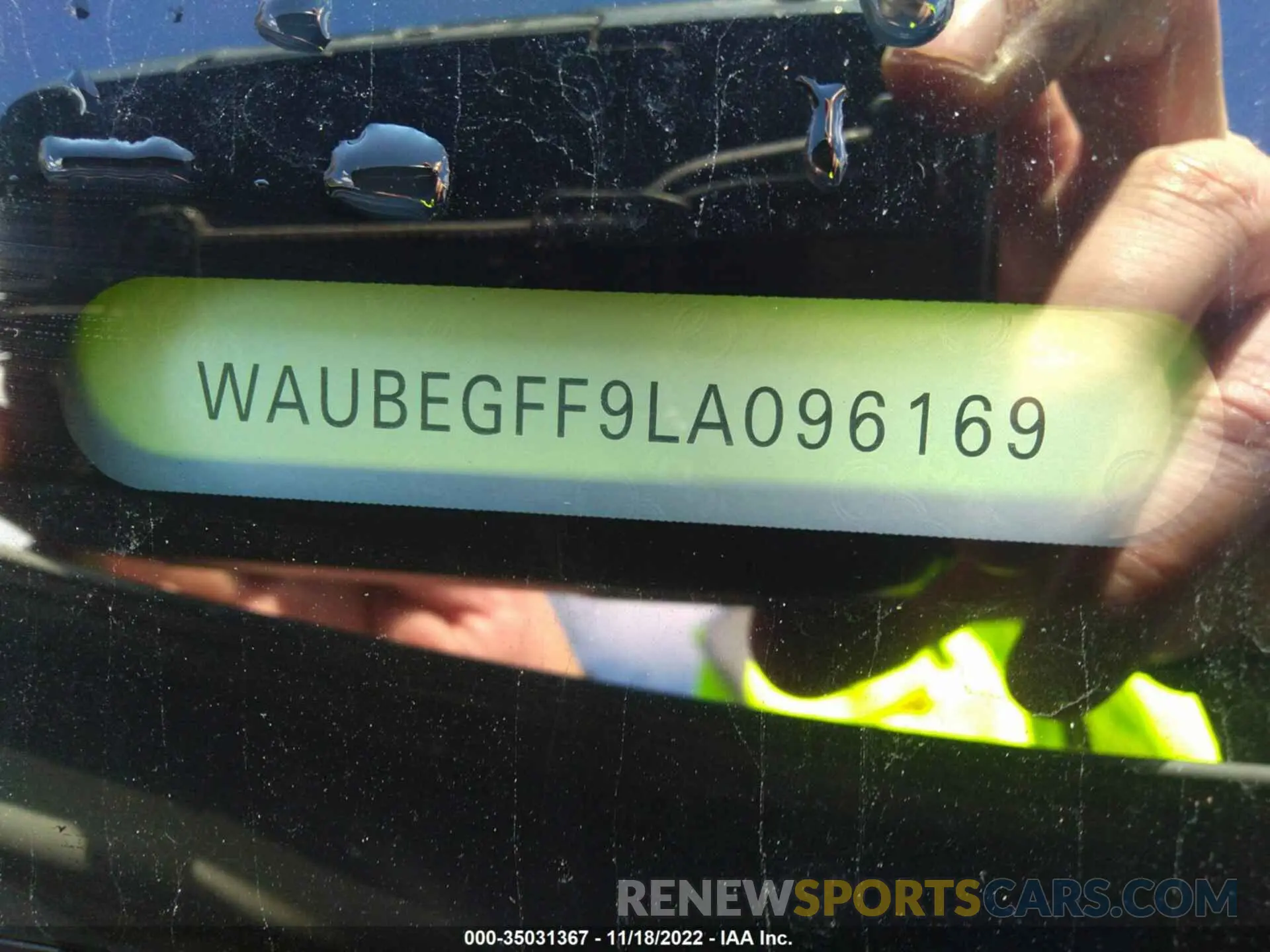 9 Photograph of a damaged car WAUBEGFF9LA096169 AUDI A3 SEDAN 2020