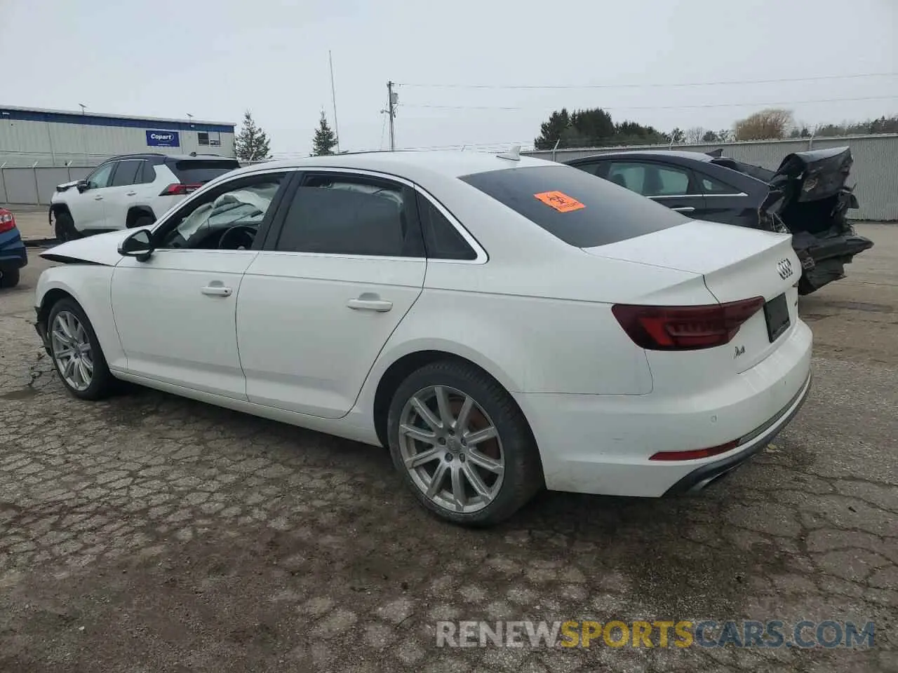 2 Photograph of a damaged car WAUBNAF40KN014705 AUDI A4 2019